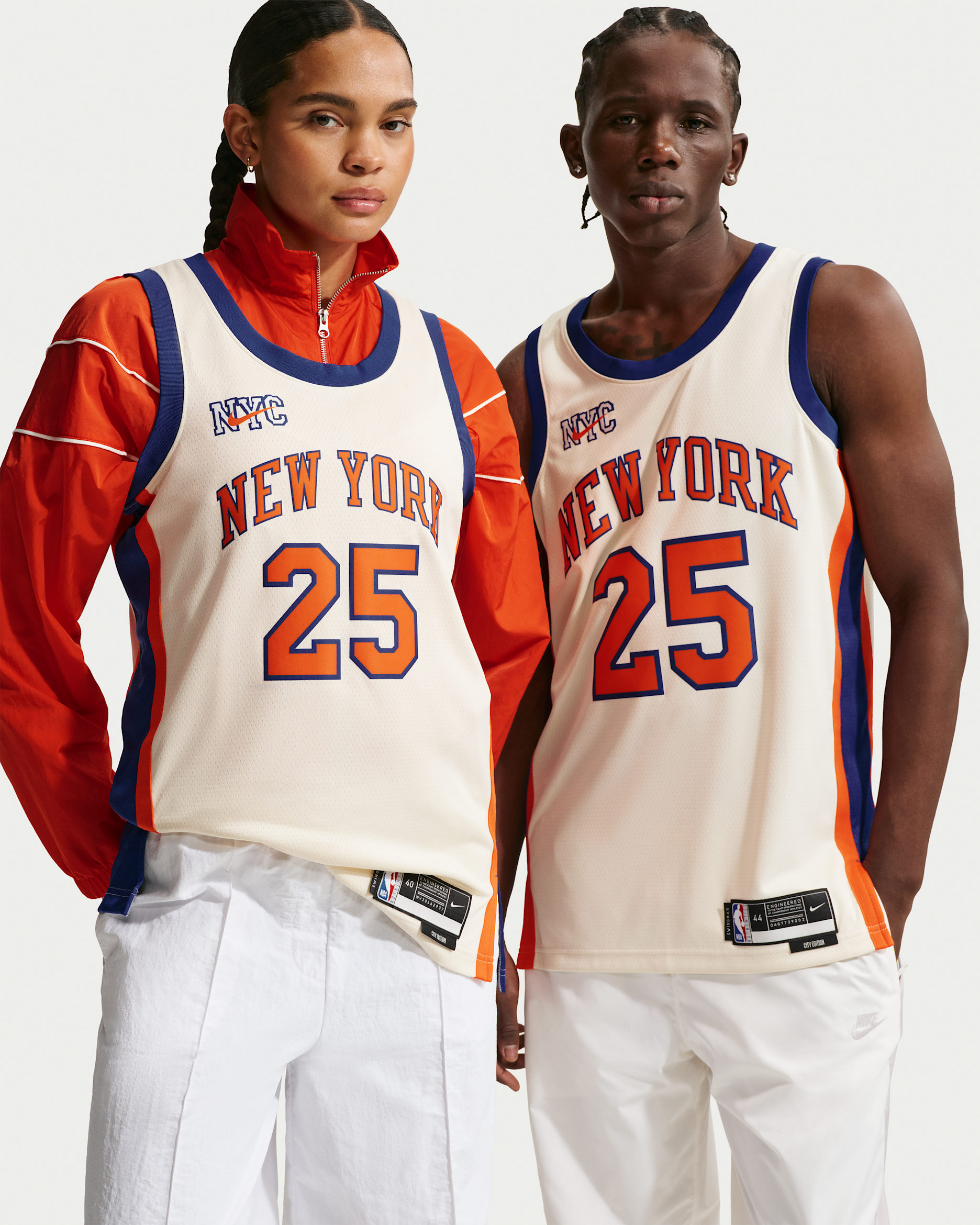 Mikal Bridges New York Knicks City Edition Men's Nike NBA Swingman Jersey - Natural