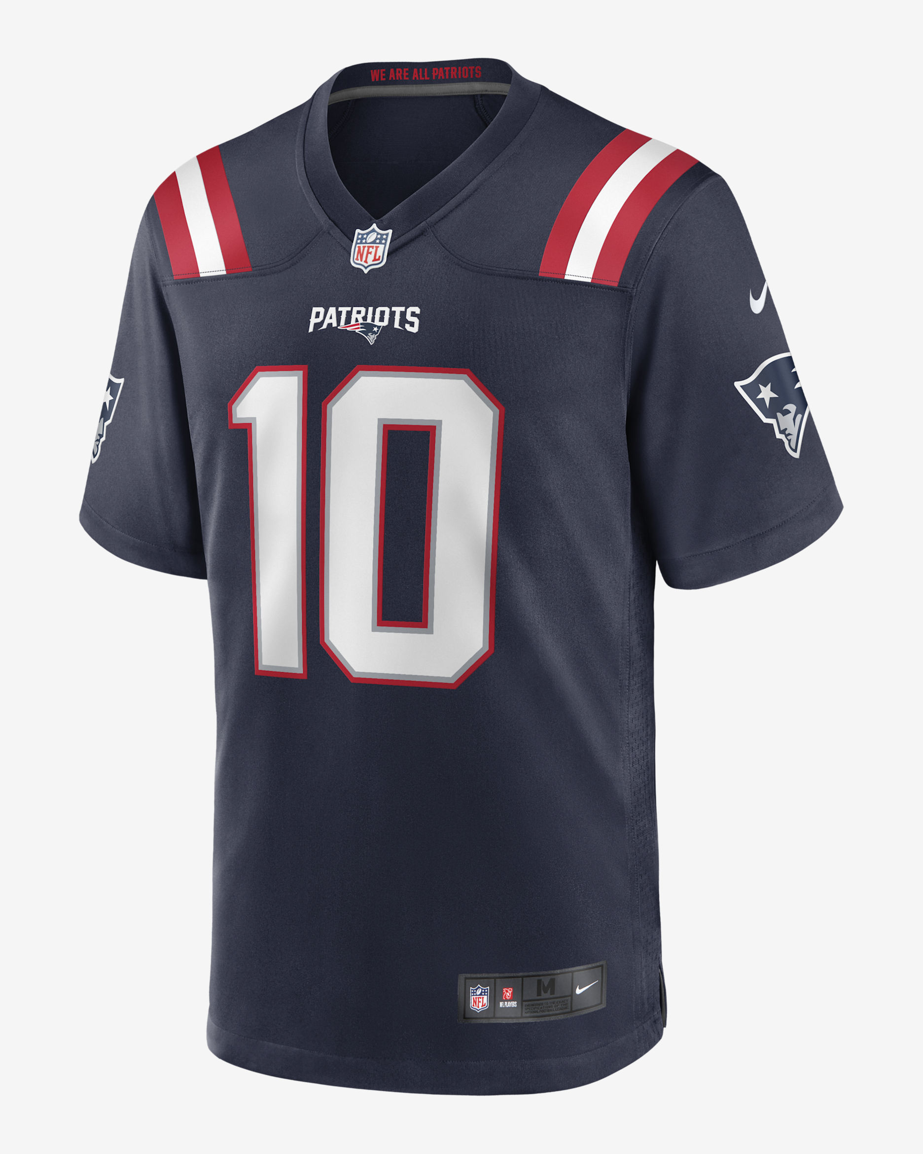 NFL New England Patriots (Mac Jones) Men's Game American Football Jersey - College Navy