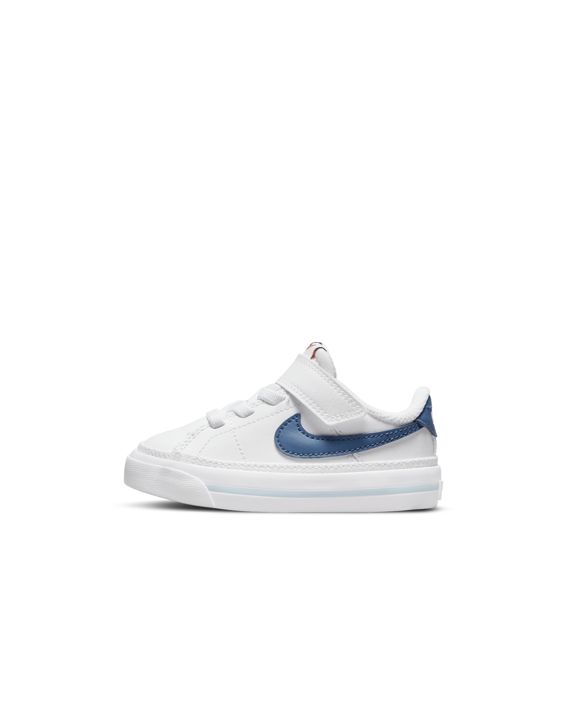 NikeCourt Legacy Baby/Toddler Shoes - White/Boarder Blue/Team Orange/Mystic Navy