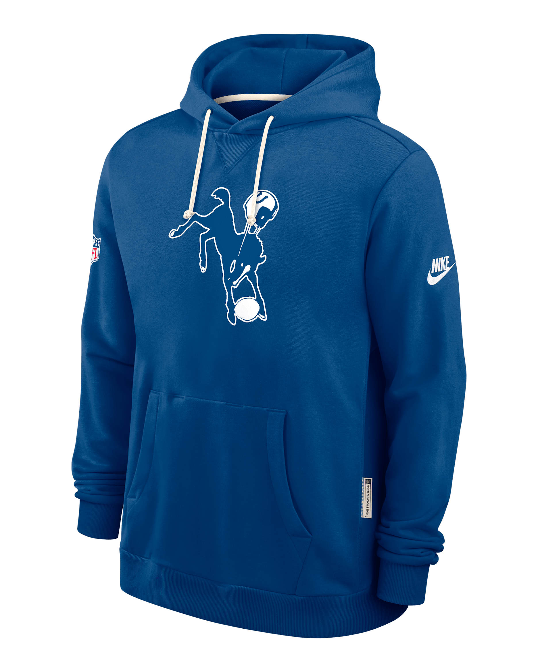 Sudadera con gorro sin cierre Nike Dri-FIT de la NFL para hombre Indianapolis Colts Alt Offensive Set Play Sideline - Azul