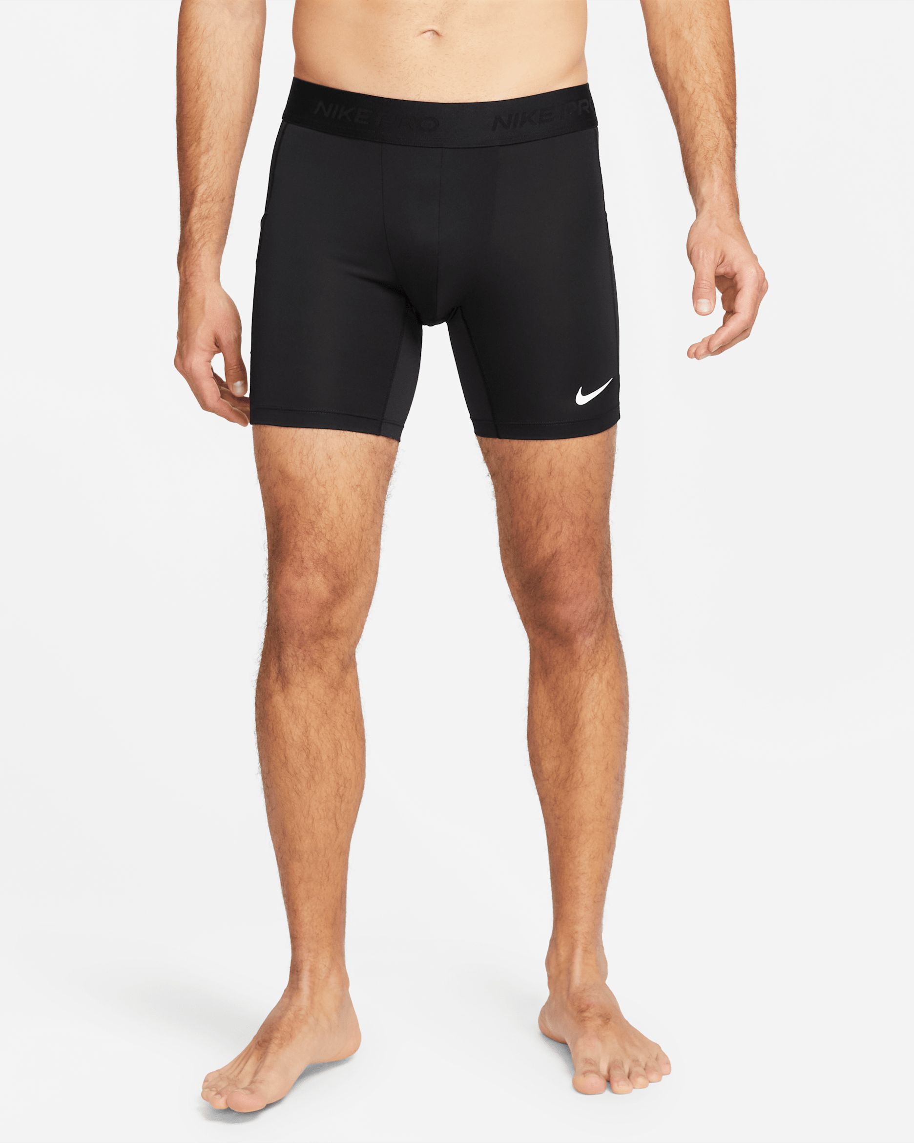 Nike Pro Men's Dri-FIT Fitness Shorts - Black/White