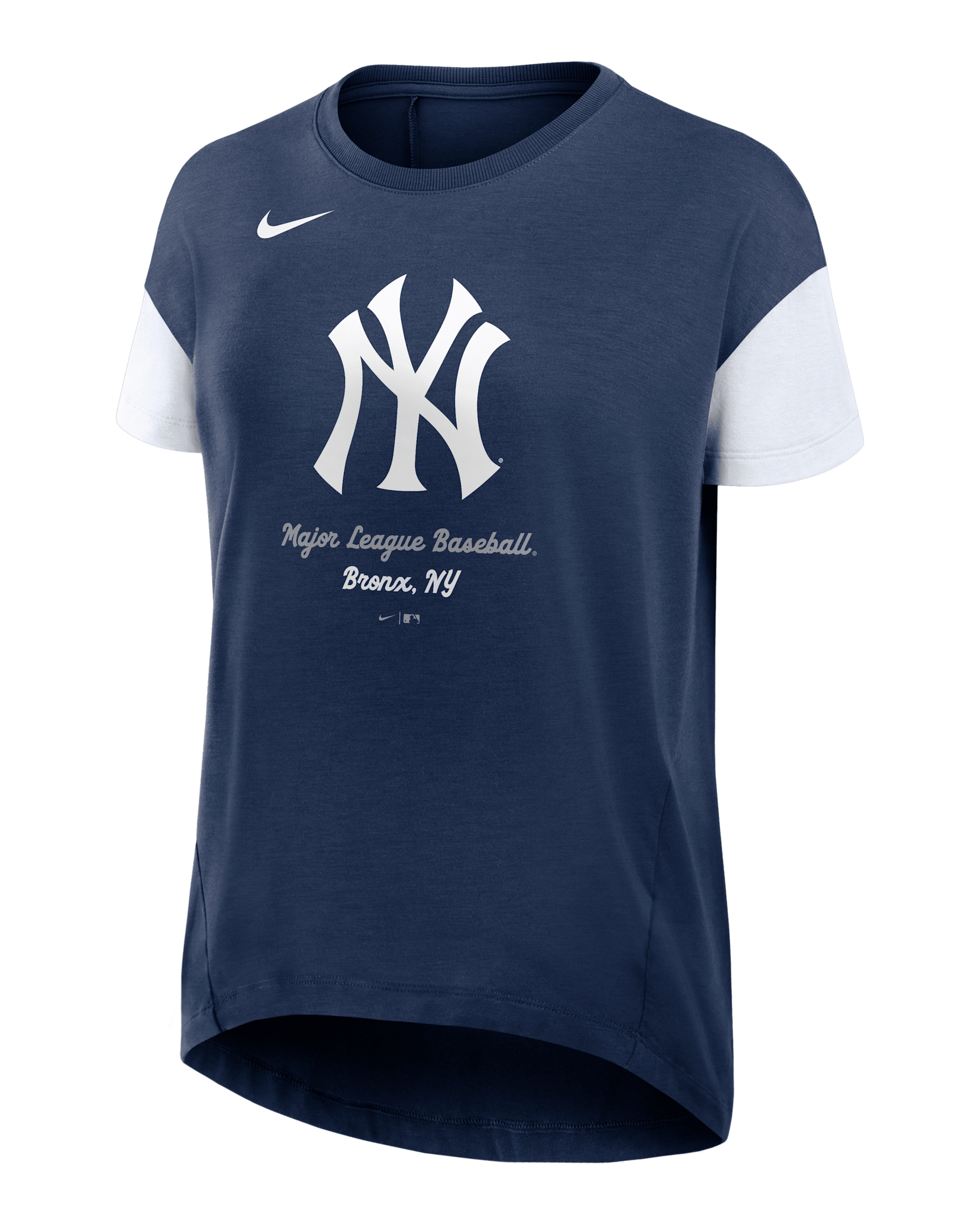 New York Yankees Flowy Women’s Nike Dri-FIT MLB T-Shirt - Navy