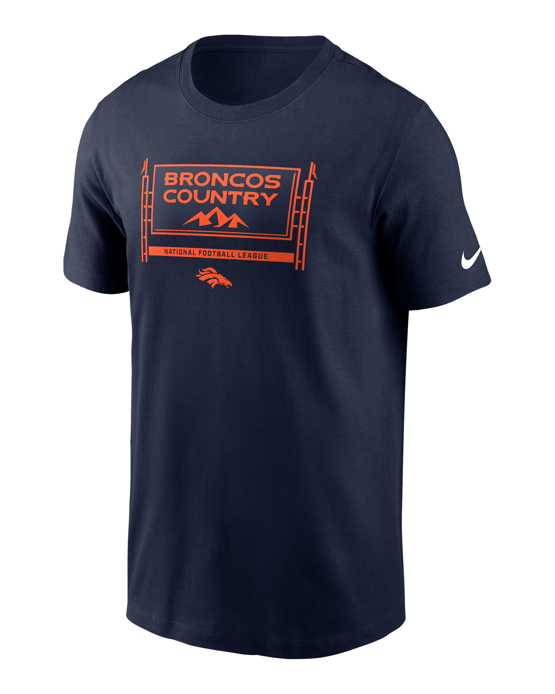 Denver Broncos Local Essential Men's Nike NFL T-Shirt - Navy