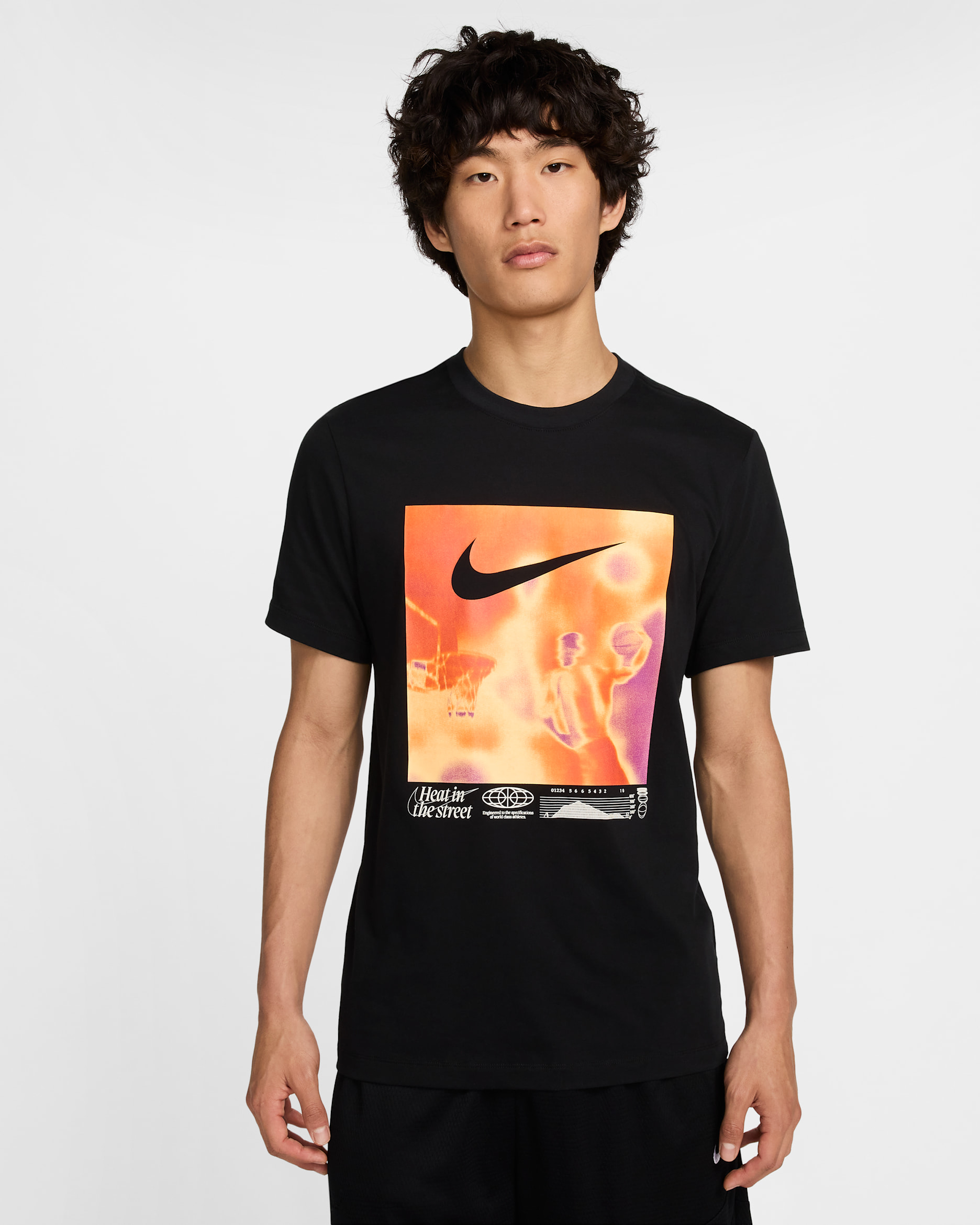 เสื้อยืดบาสเก็ตบอลผู้ชาย Nike Dri-FIT - ดำ