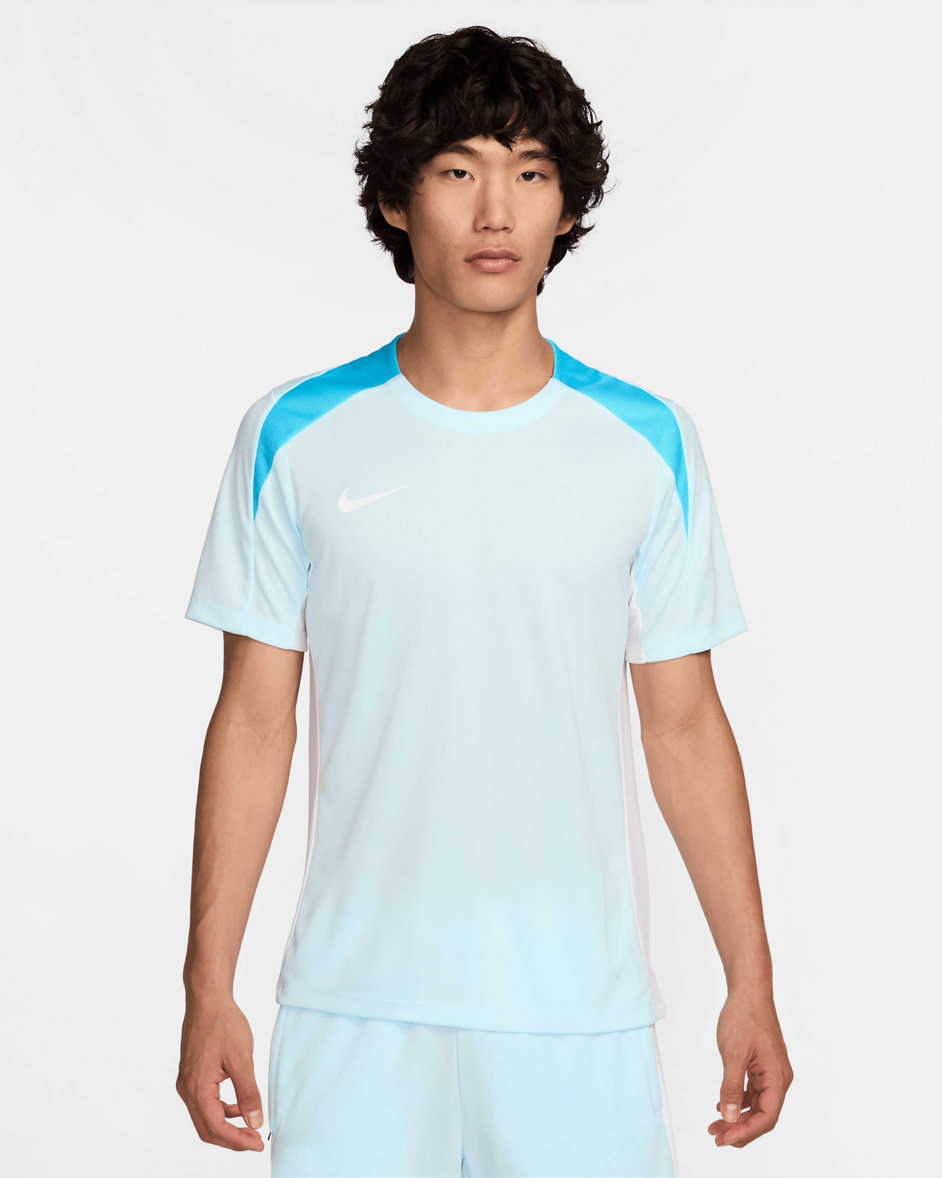 Nike Strike Men's Dri-FIT Short-Sleeve Football Top - Glacier Blue/White/Baltic Blue/White