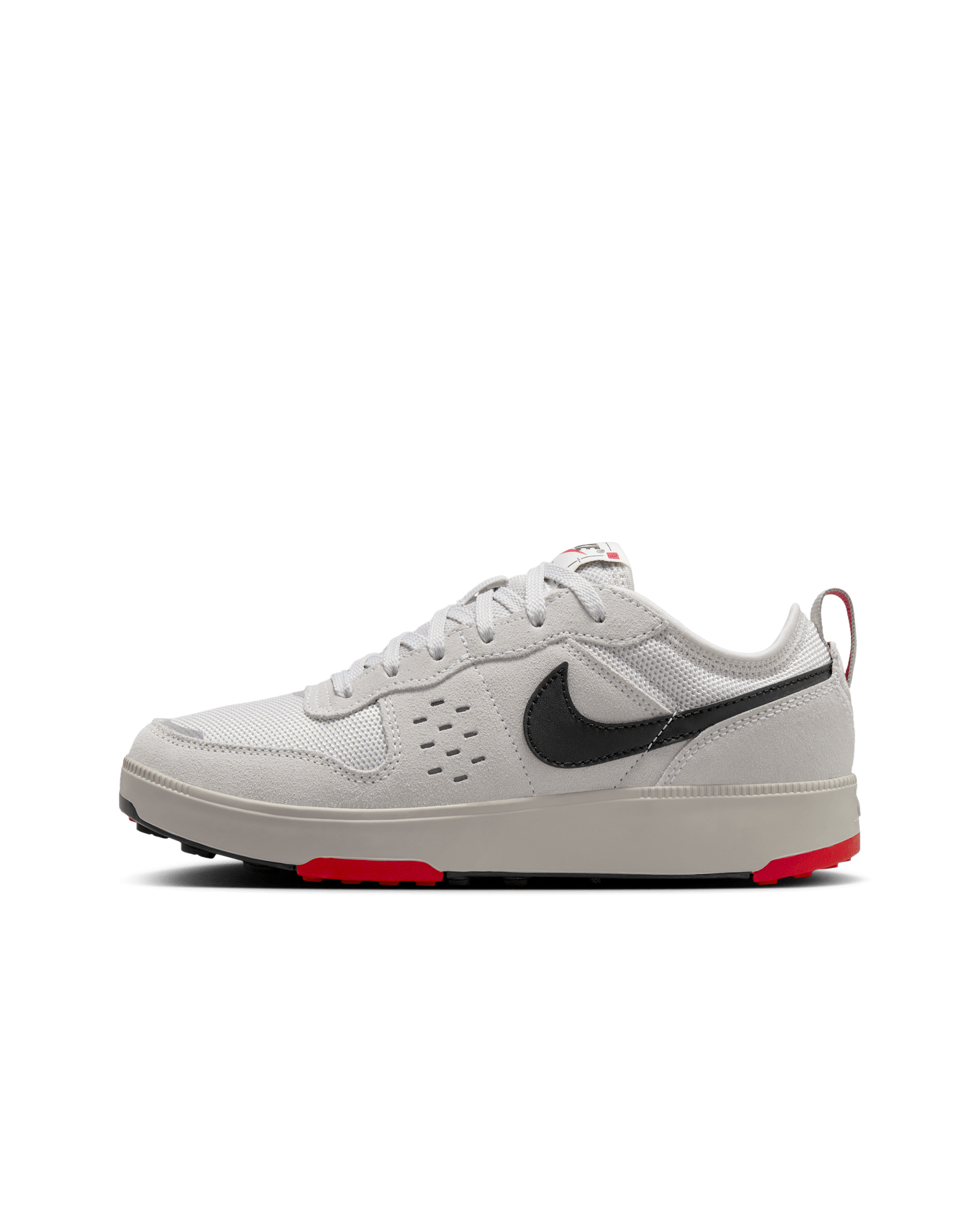 Nike C1TY "Phone Booth" Big Kids' Shoes - College Grey/Vast Grey/Fire Red/Black