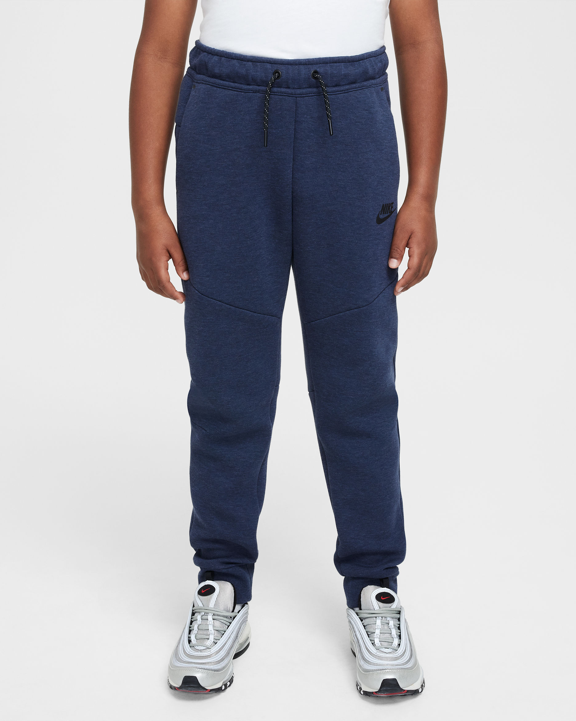 Nike Sportswear Tech Fleece Big Kids' Joggers - Obsidian Heather/Black/Black