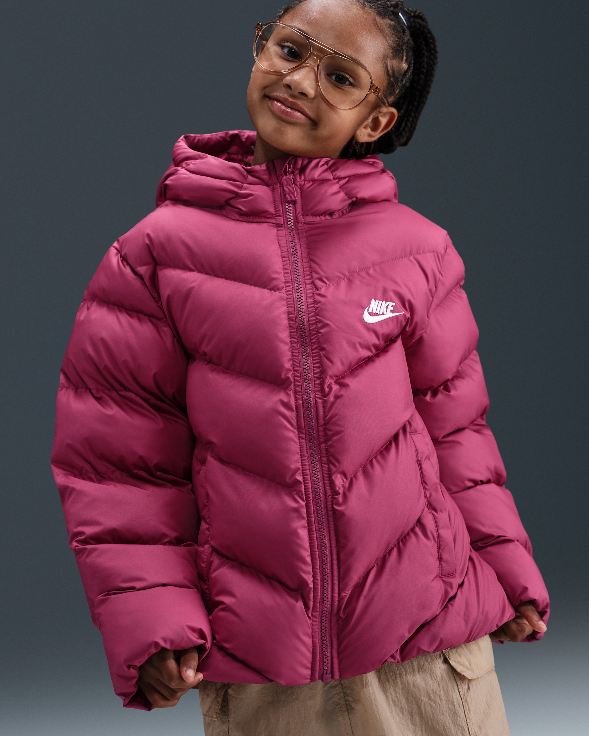 Nike Sportswear All Day Play Big Kids' Therma-FIT Loose-Fit Puffer Jacket