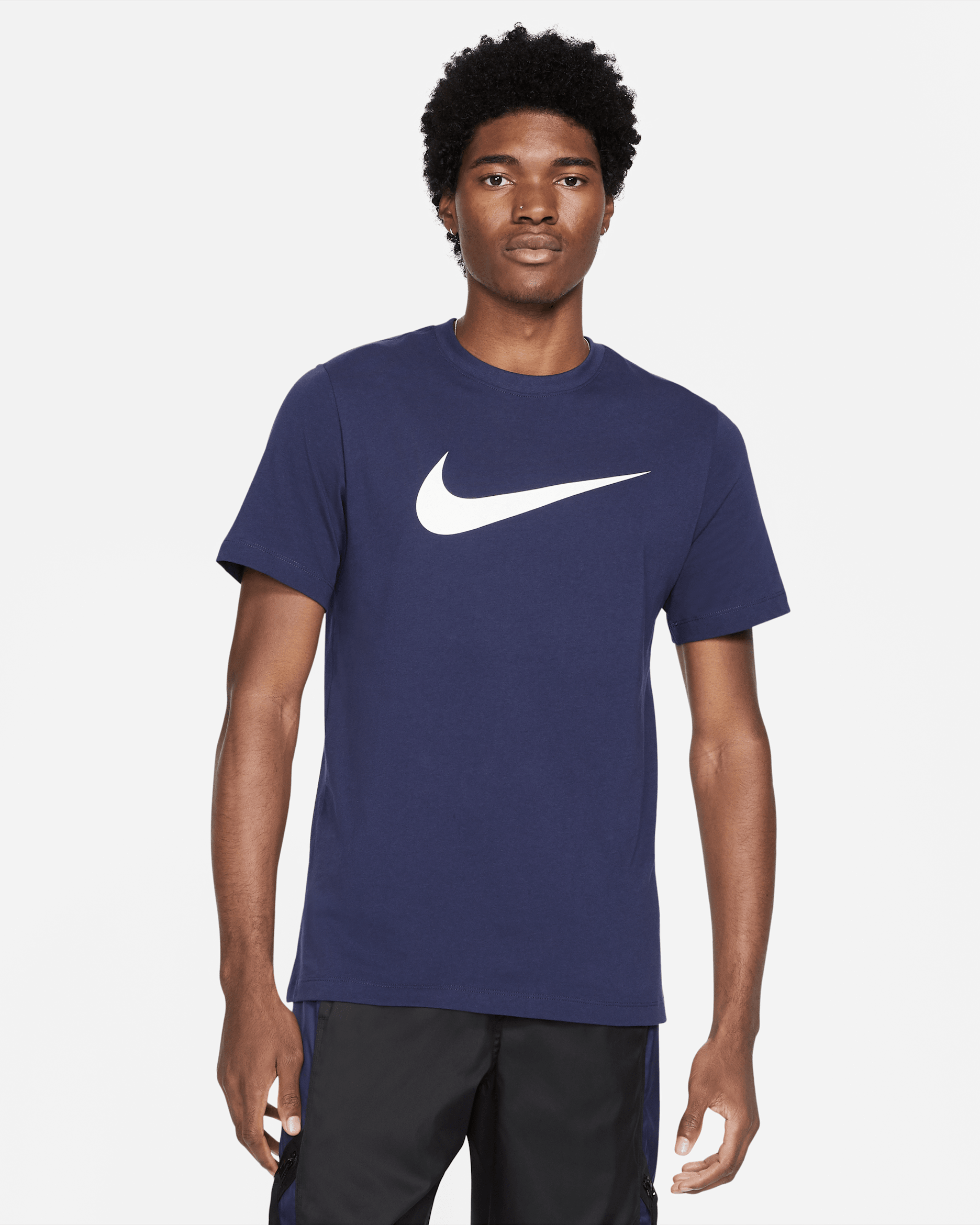 Nike Sportswear Swoosh T-skjorte til herre - Midnight Navy/Hvit