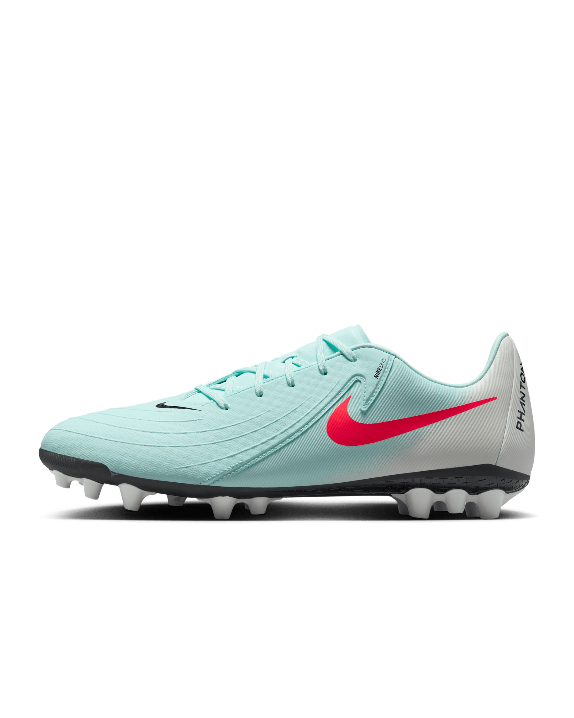 Nike Phantom GX 2 Academy Artificial-Grass Low-Top Football Boot - Mint/Off-Noir/Atomic Red