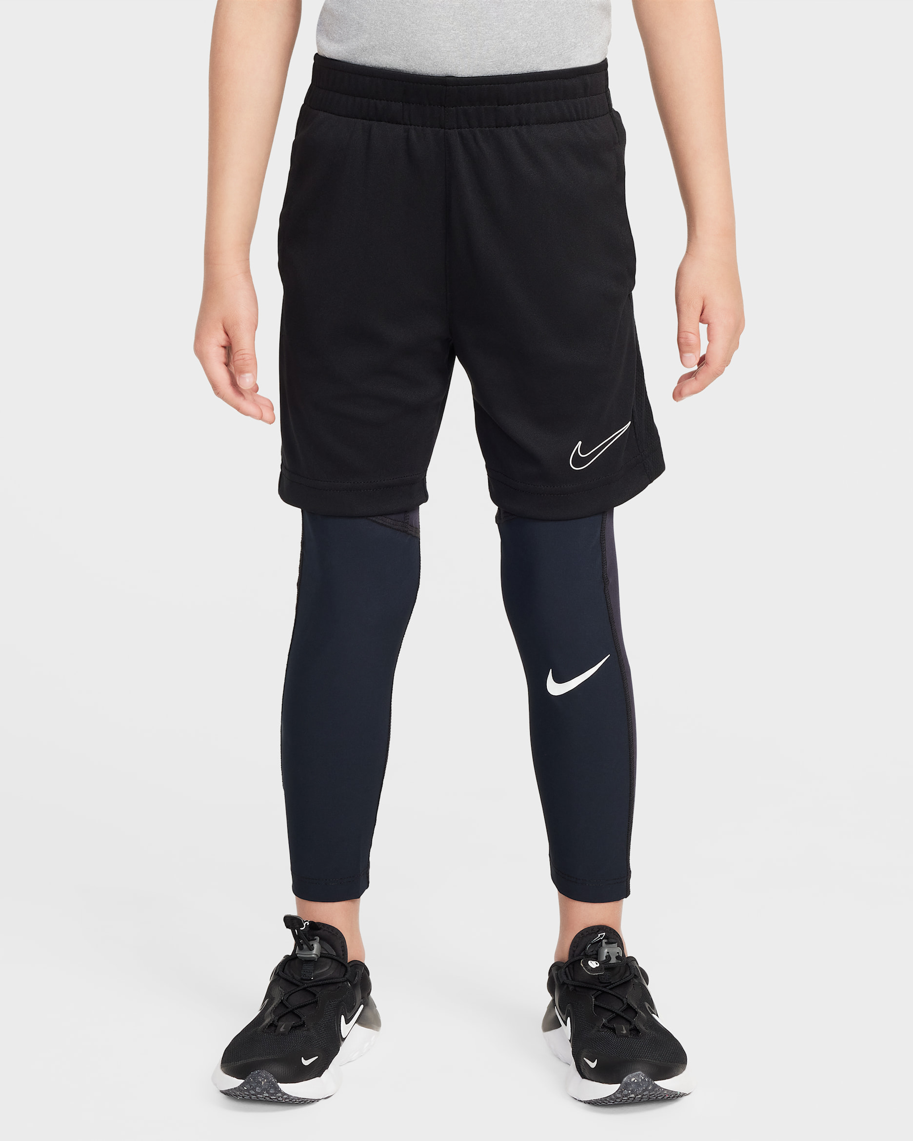 Mallas Dri-FIT para niños talla pequeña Nike Pro - Negro