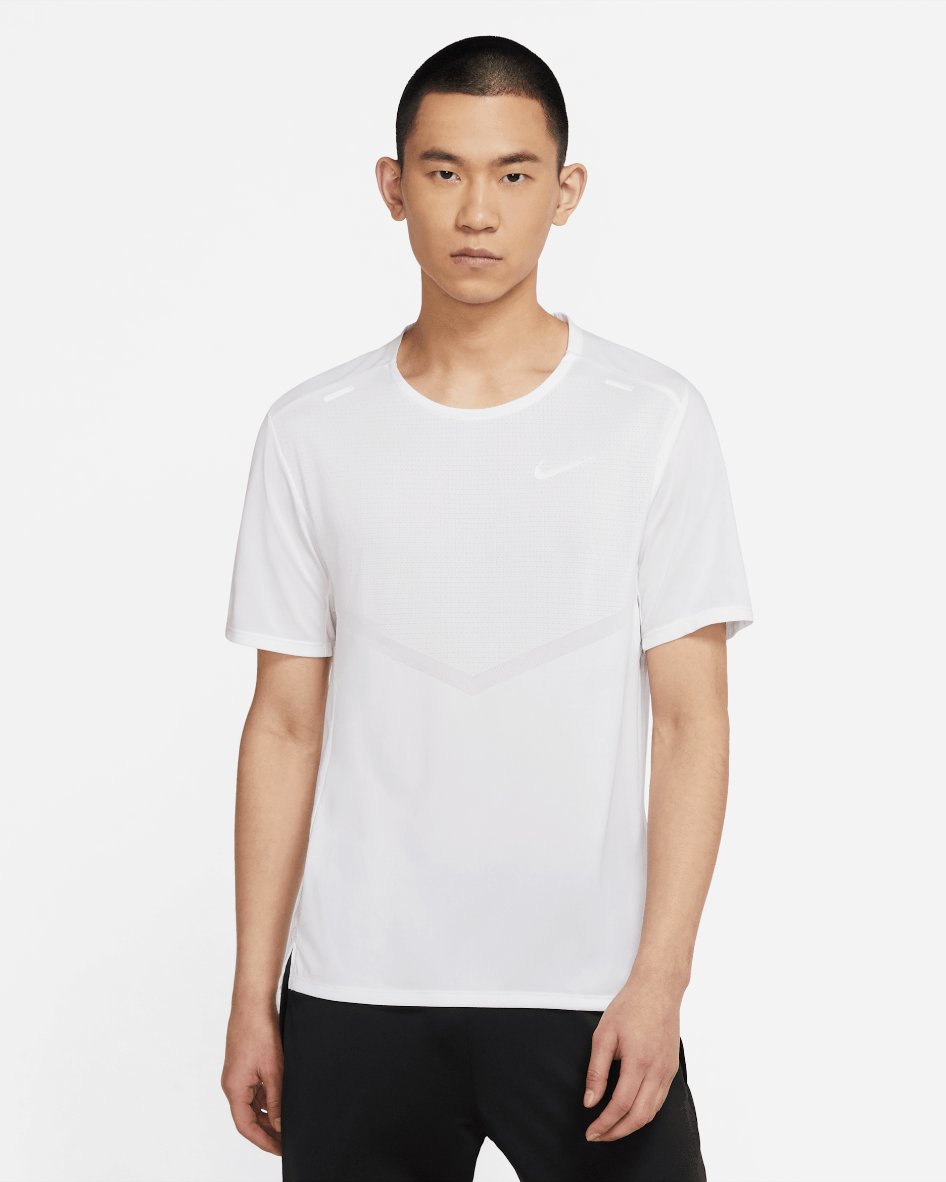 Nike Dri-FIT Rise 365 Men's Short-Sleeve Running Top - White