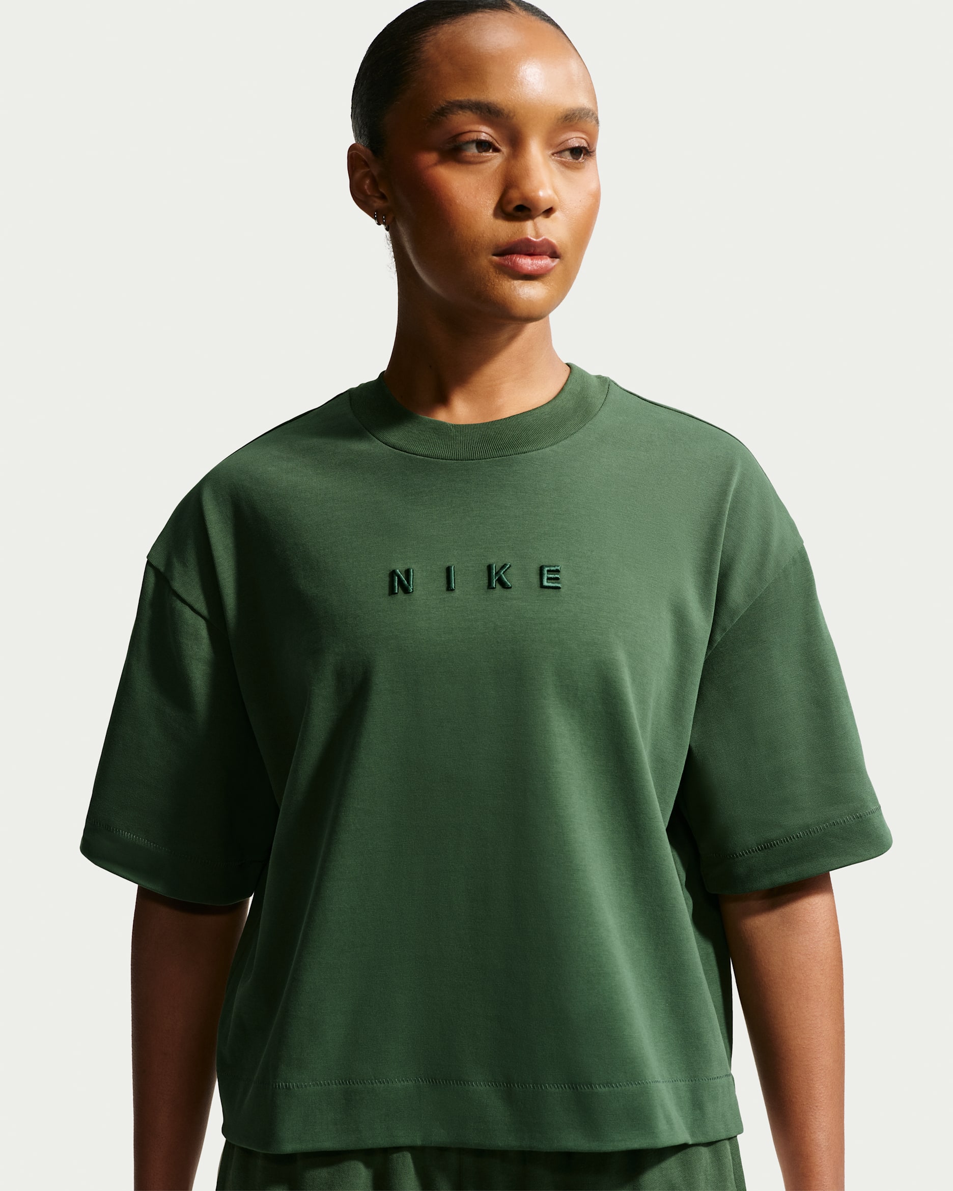 T-shirt boxy a manica corta Nike Sportswear – Donna - Fir