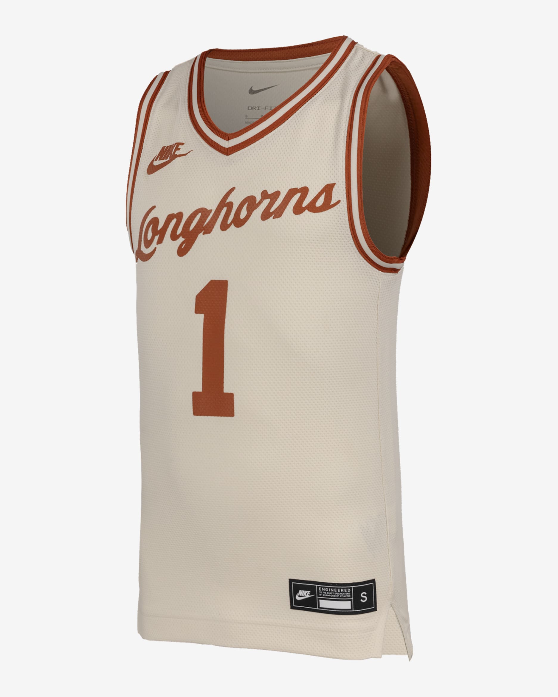 Texas Longhorns Big Kids' Nike Basketball Replica Jersey - Desert Orange