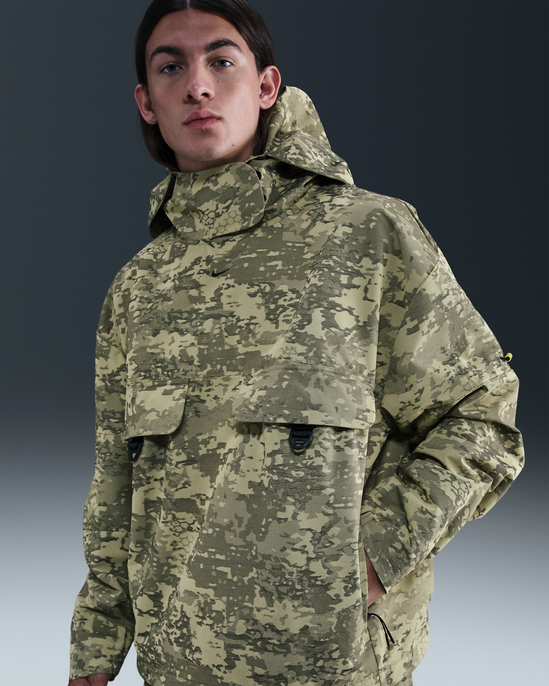 Nike Tech Men's Woven CORDURA® Jacket - Neutral Olive/Black