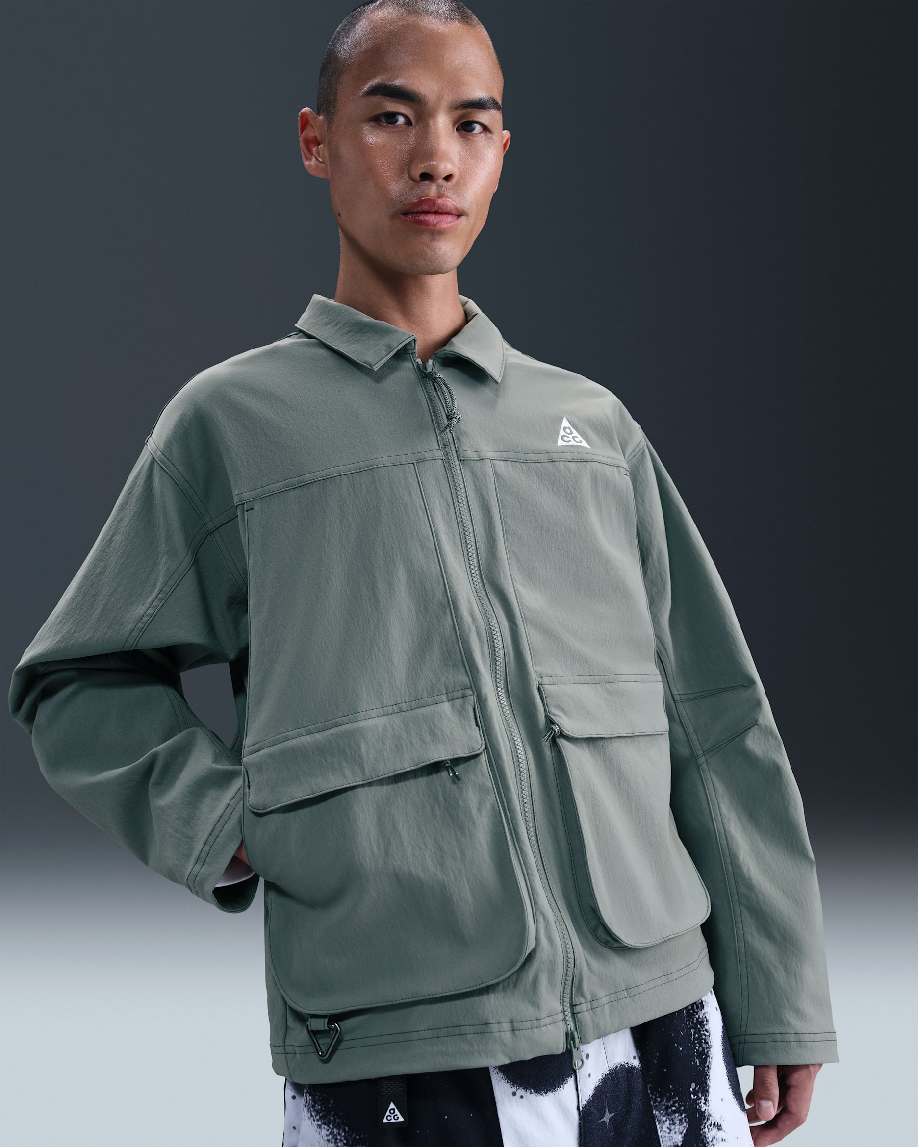 Nike ACG 'Smith Summit' Men's UV Jacket - Clay Green/Seaweed/Cannon/Summit White