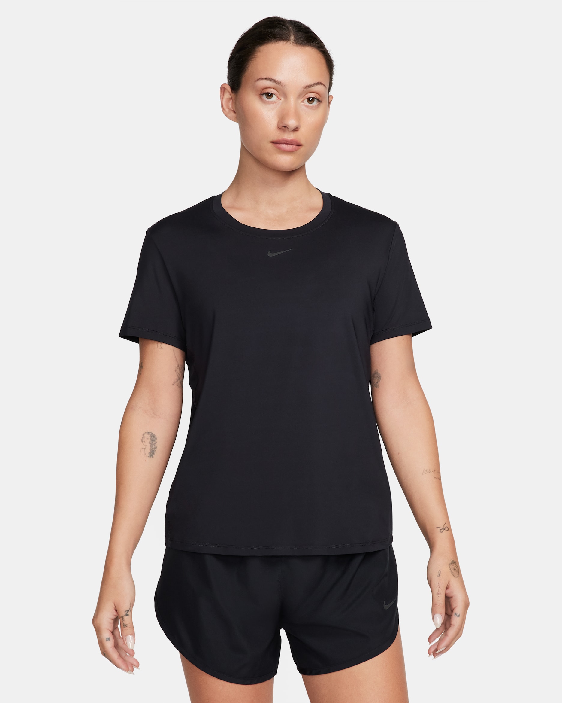 Nike One Classic Women's Dri-FIT Short-Sleeve Top - Black/Black