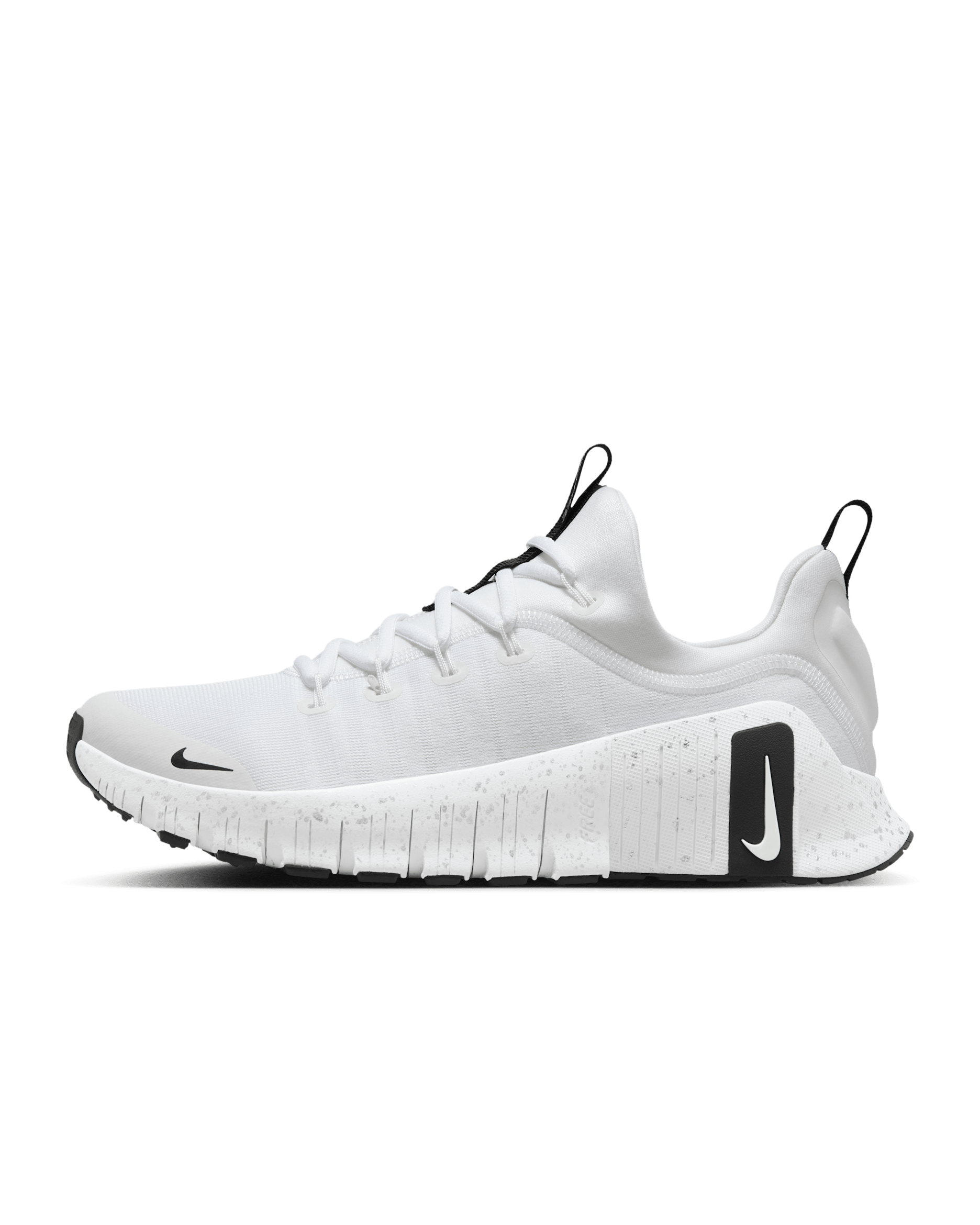 Tenis de entrenamiento para mujer Nike Free Metcon 6 - Blanco/Plata metalizado/Gris humo claro/Negro