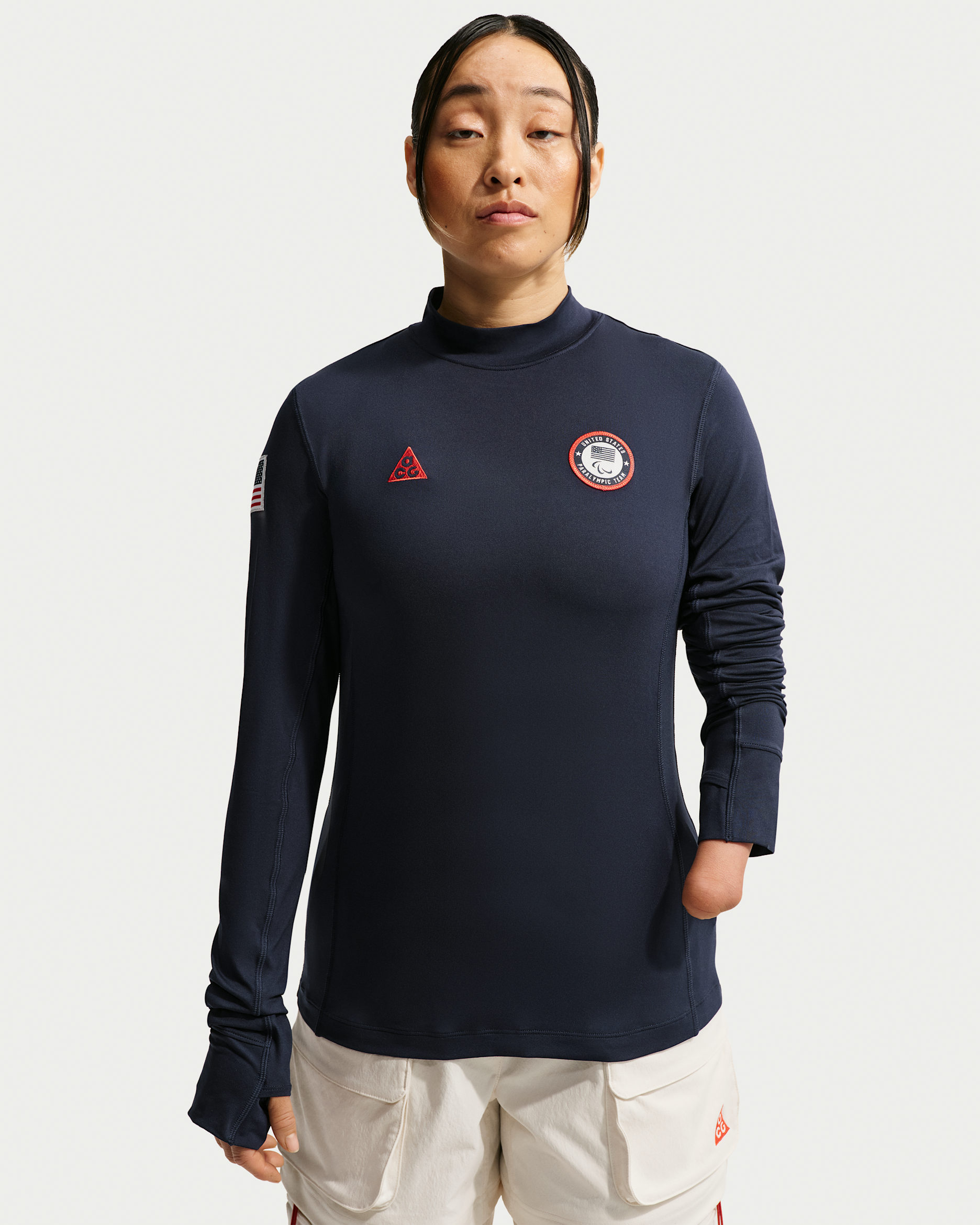 Nike ACG x Team USA Women's Dri-FIT ADV UV Top - Obsidian/Chile Red