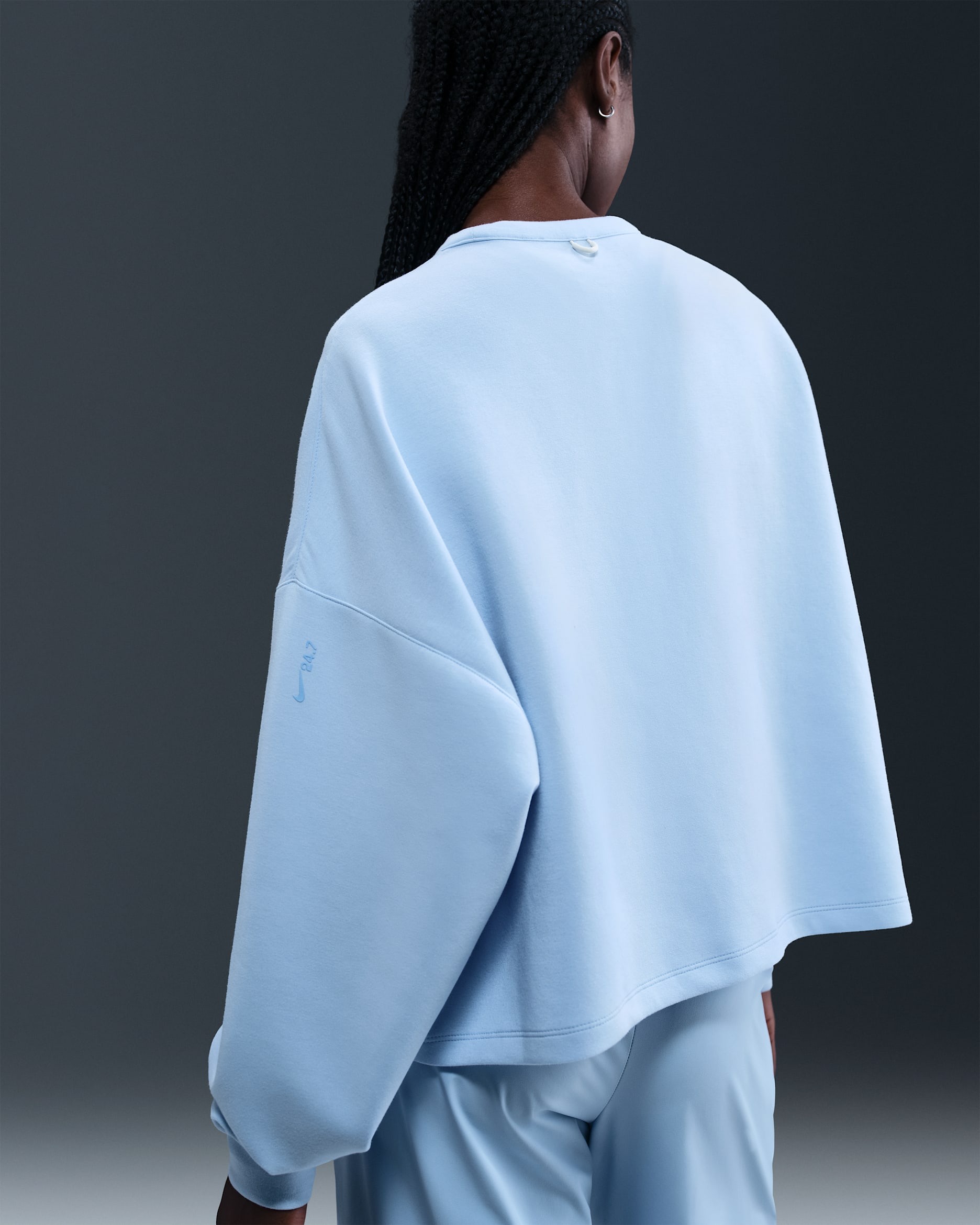 Nike 24.7 ImpossiblySoft Women's Dri-FIT Oversized Crew-Neck Top