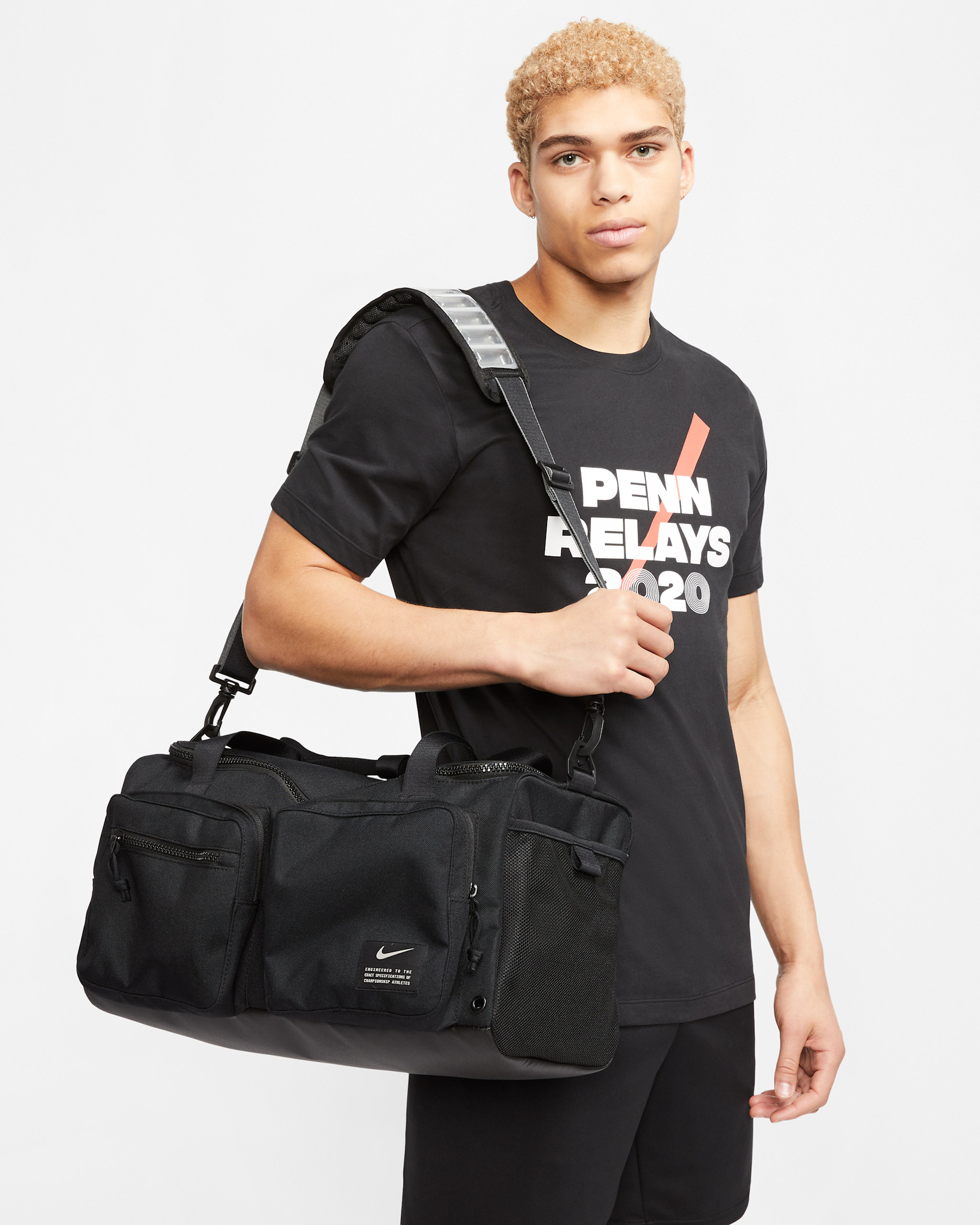 Nike Utility Power Training Duffel Bag (Small, 31L) - Black/Black/Enigma Stone