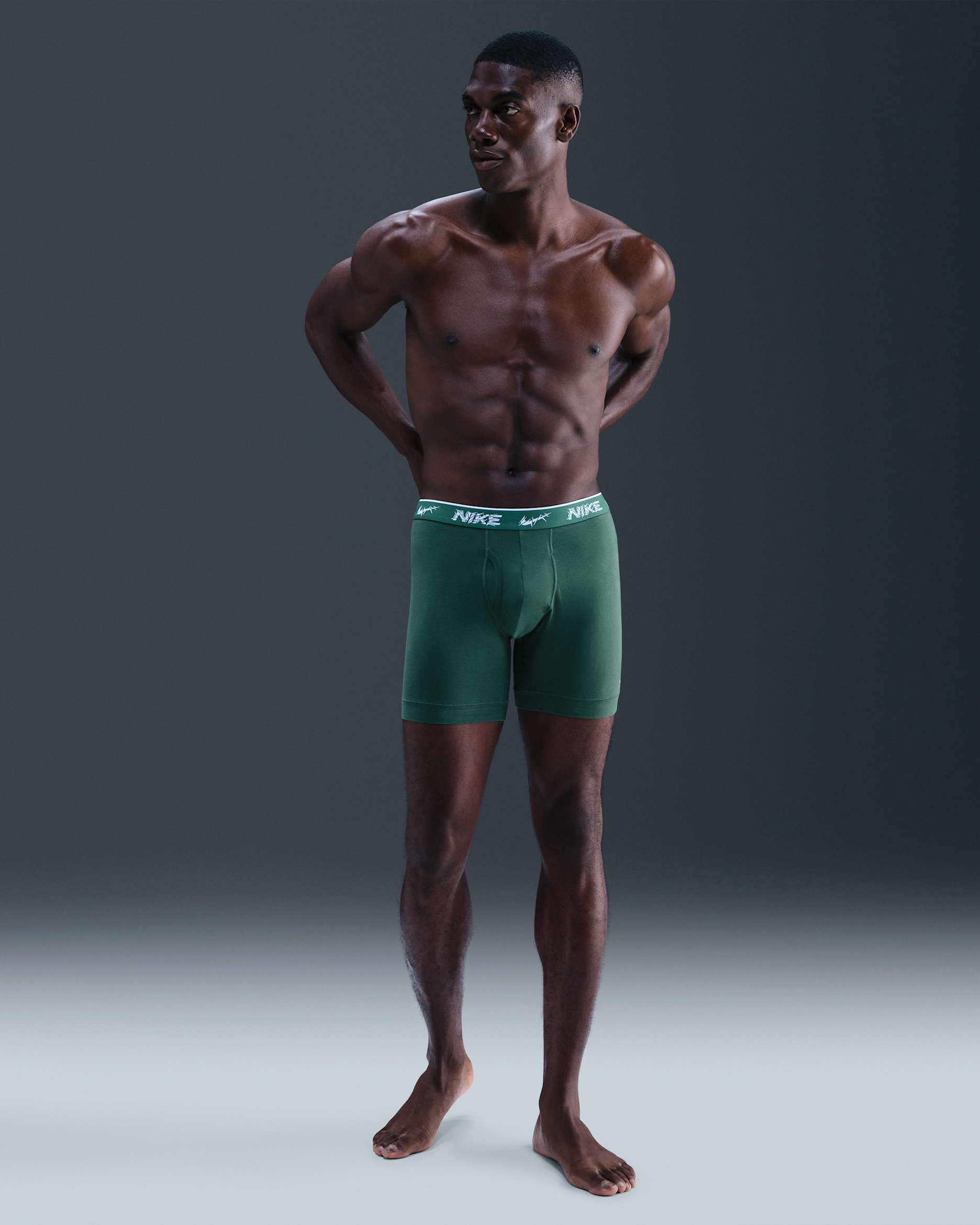 Nike Dri-FIT Essential Cotton Stretch Men's Boxer Briefs (3-Pack) - Spruce