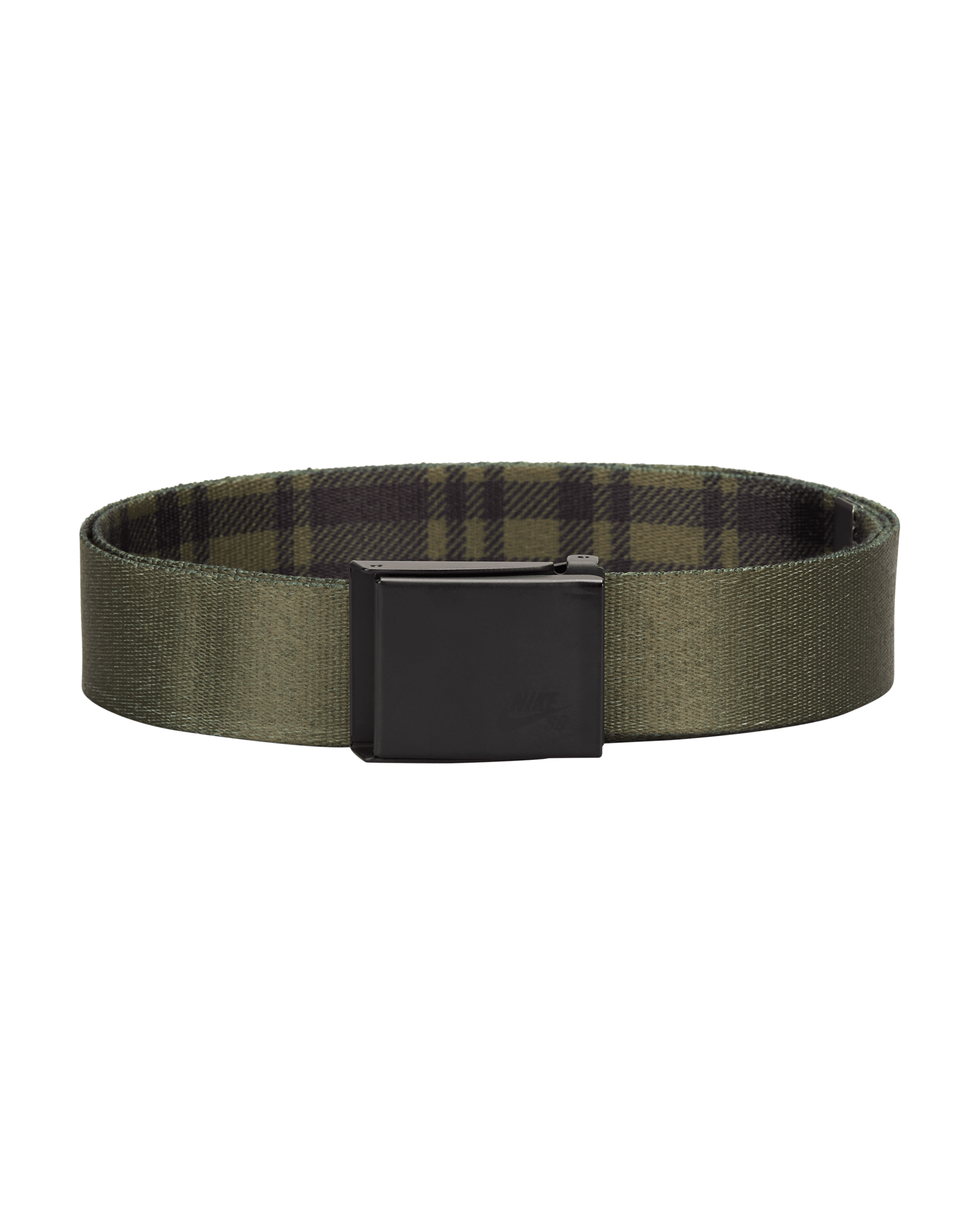 Nike SB Reversible Flannel Web Belt - Olive
