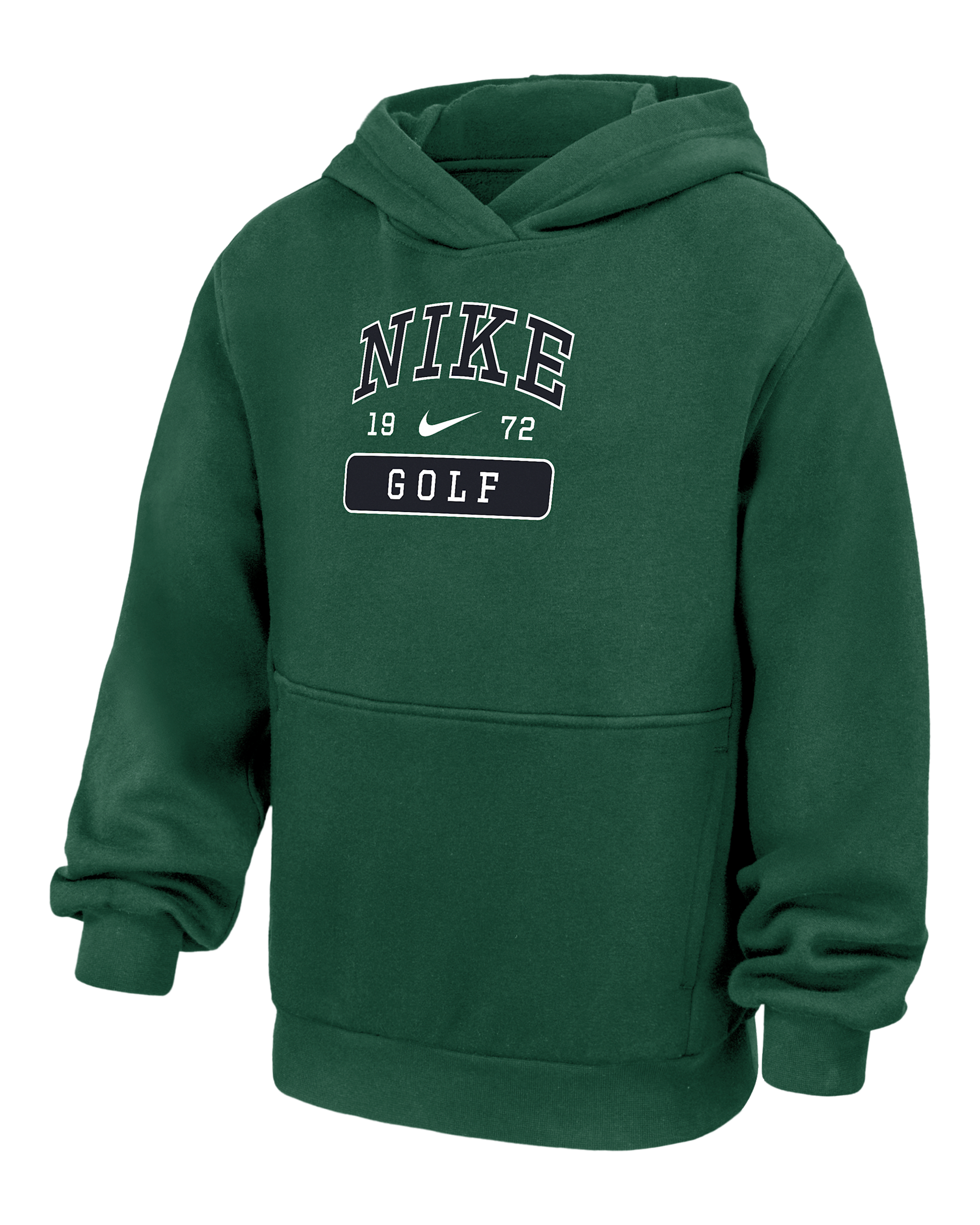 Nike Club Fleece Big Kids' Golf Pullover Hoodie - Gorge Green