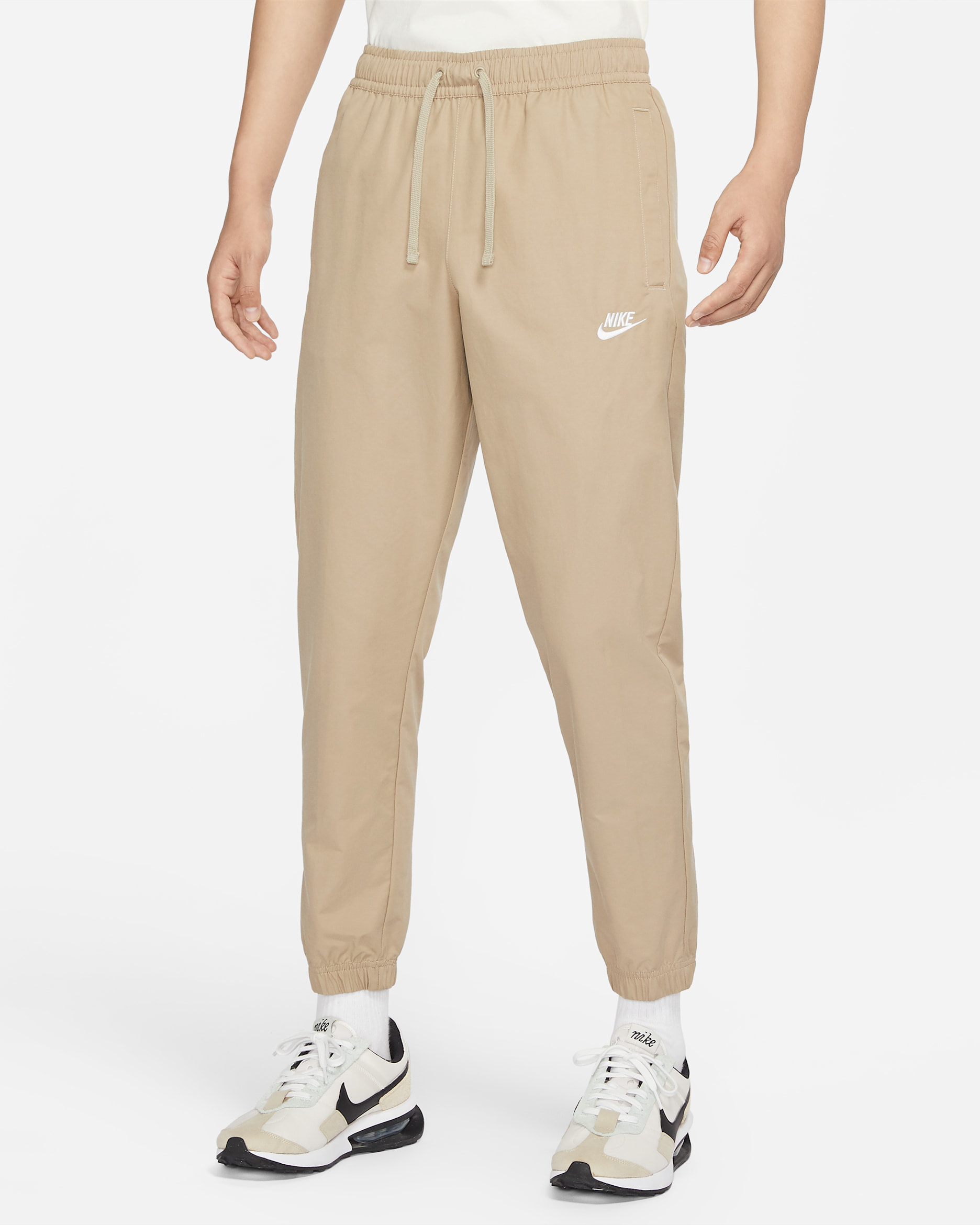ナイキ スポーツウェア メンズ アンラインド カフ パンツ - カーキ/ホワイト