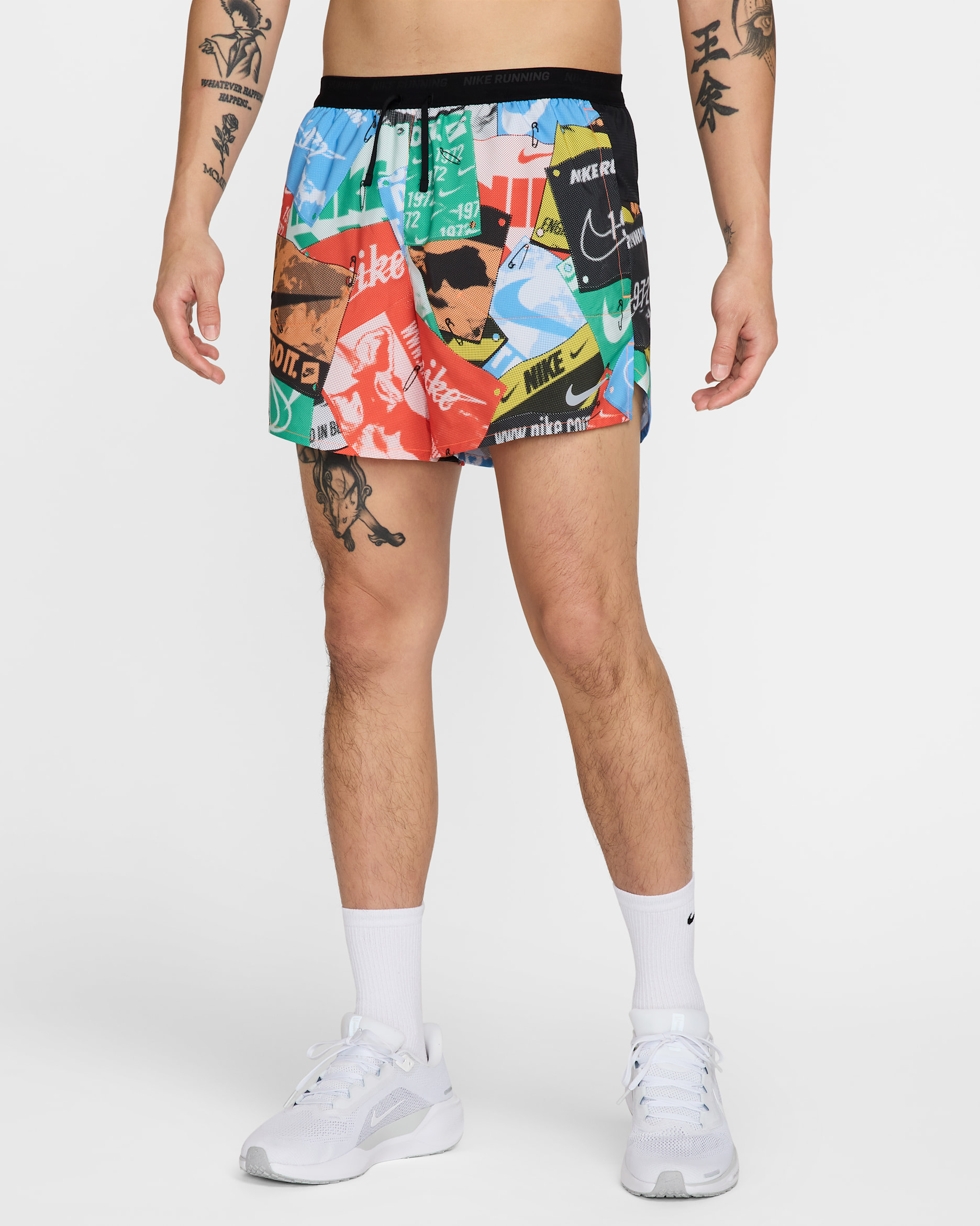 나이키 스트라이드 런 에너지 남성 드라이 핏 5인치 브리프 라인드 러닝 쇼츠 - 토탈 오렌지/블랙/블랙