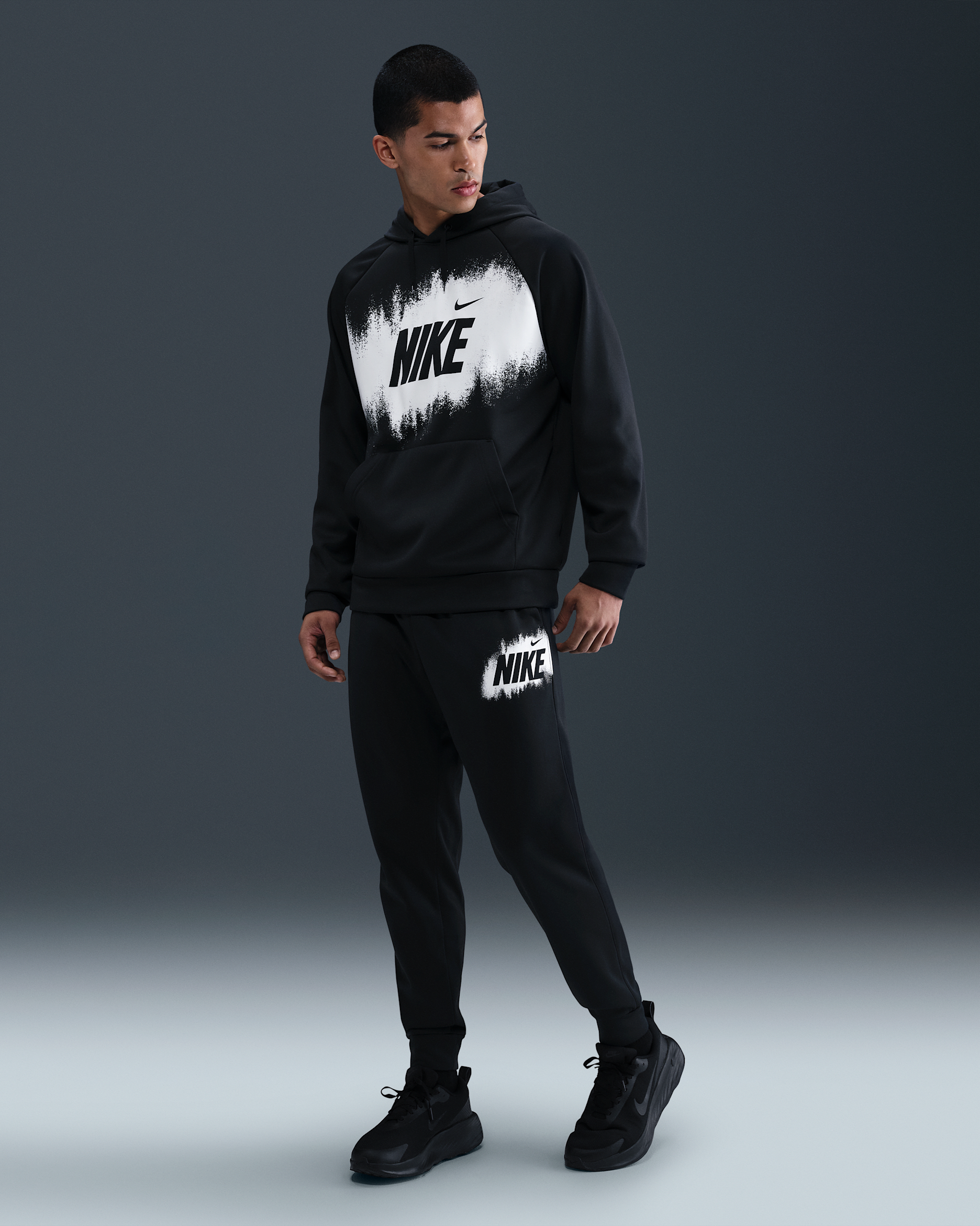 Nike Men's Therma-FIT Fleece Joggers - Black