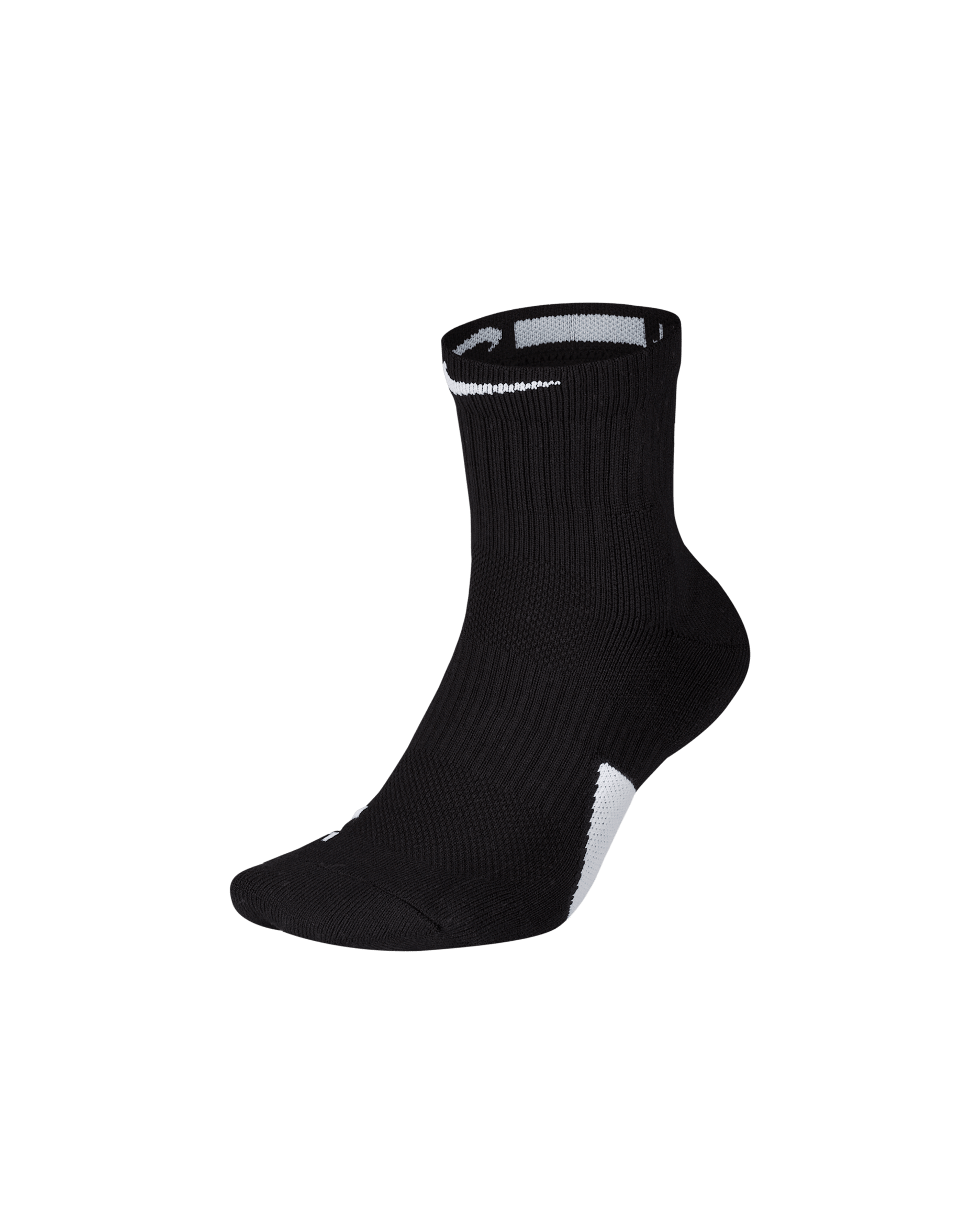Nike Elite Ankle Basketball Socks - Black/White/White