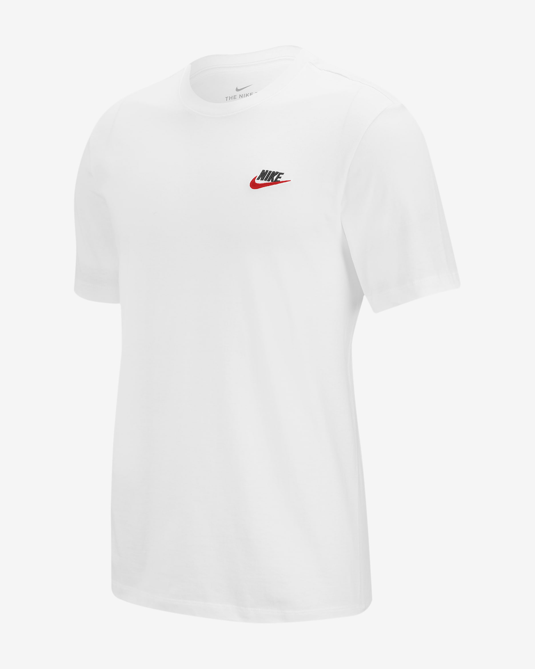 Nike Sportswear Club Men's T-Shirt - White/Black/University Red