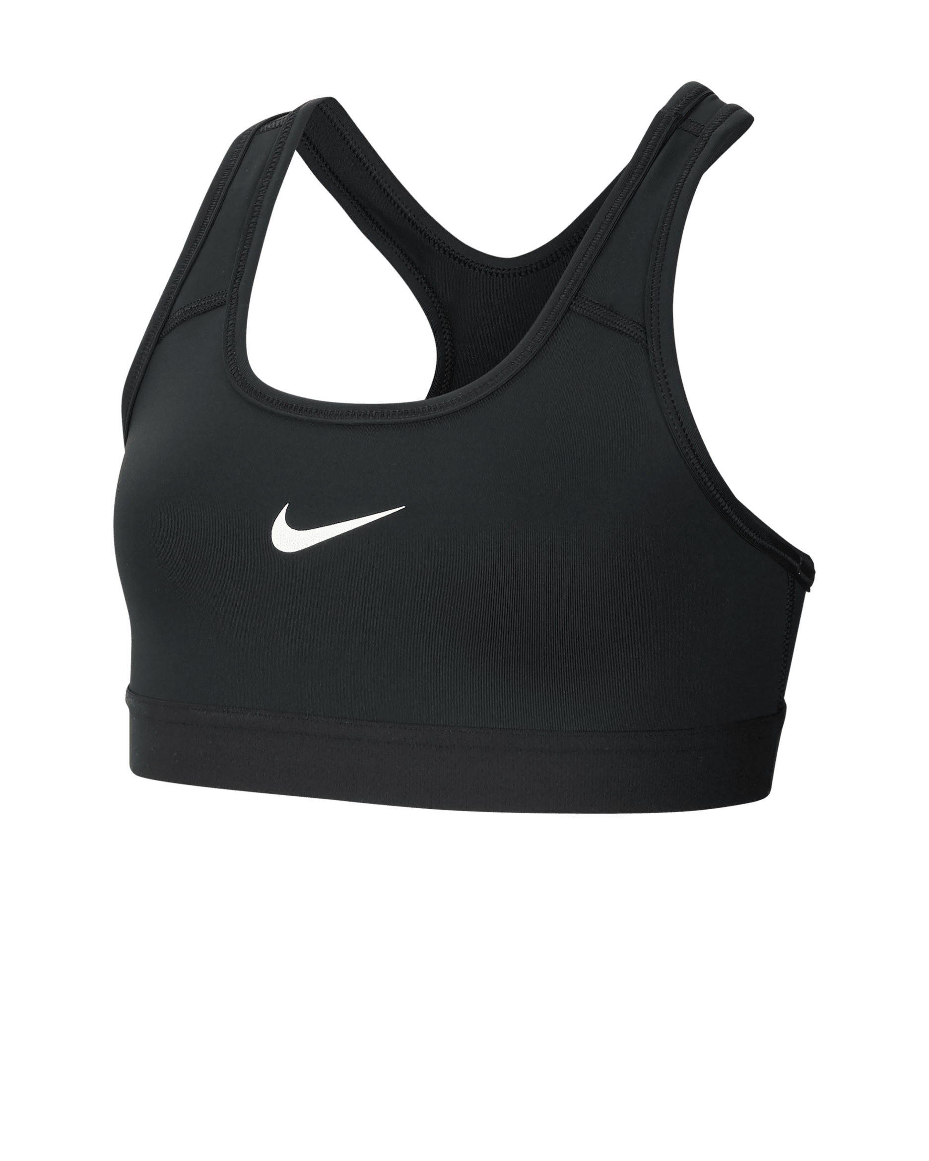 Nike Big Kids' (Girls') Sports Bra - Black/Black/Black/White