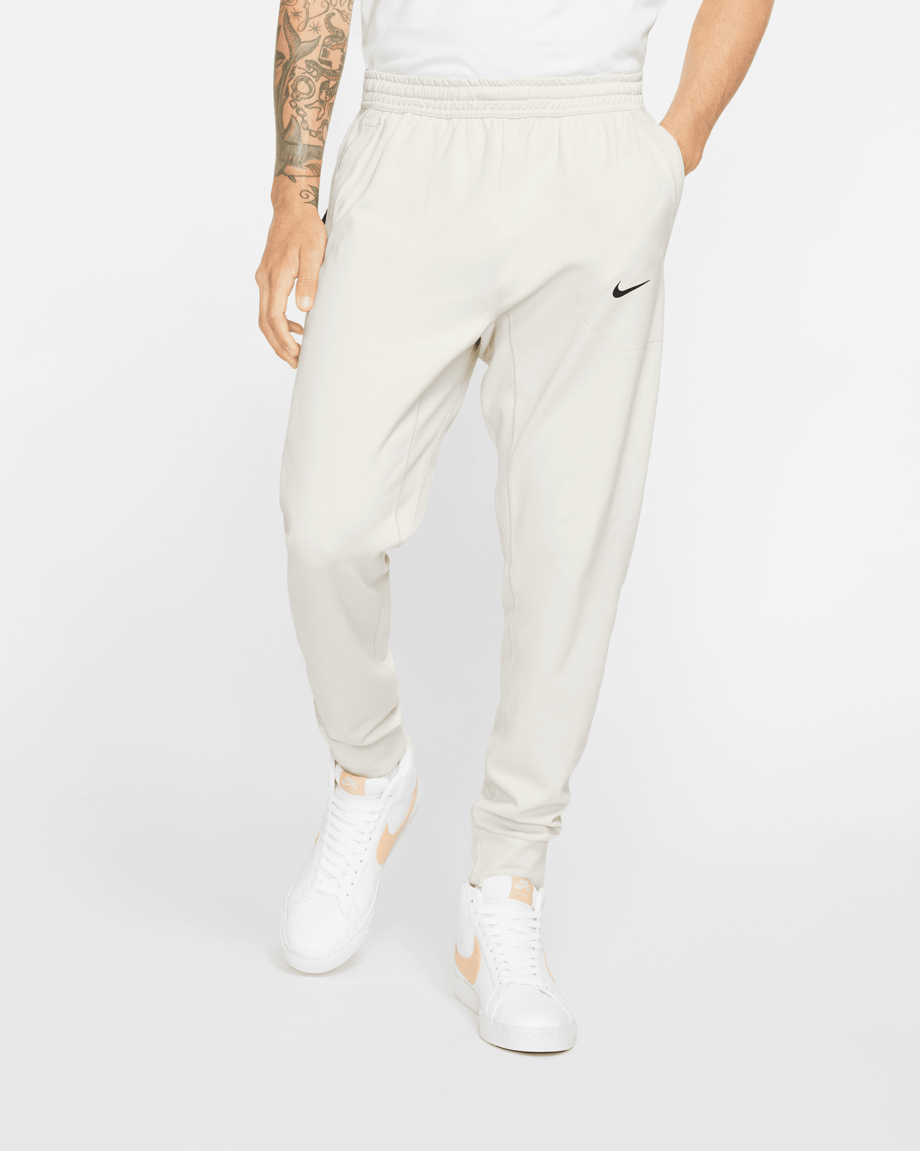 Nike Sportswear Tech Pack Men's Knit Trousers - Light Bone/Black