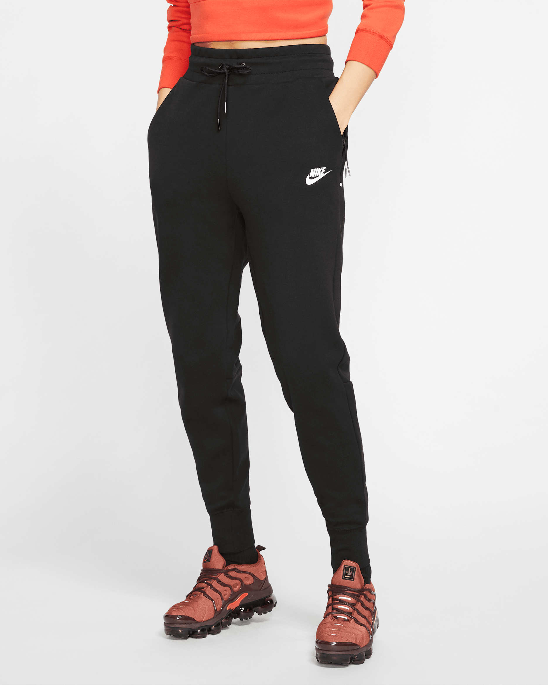 Nike Sportswear Tech Fleece Women's Trousers - Black/Black/White