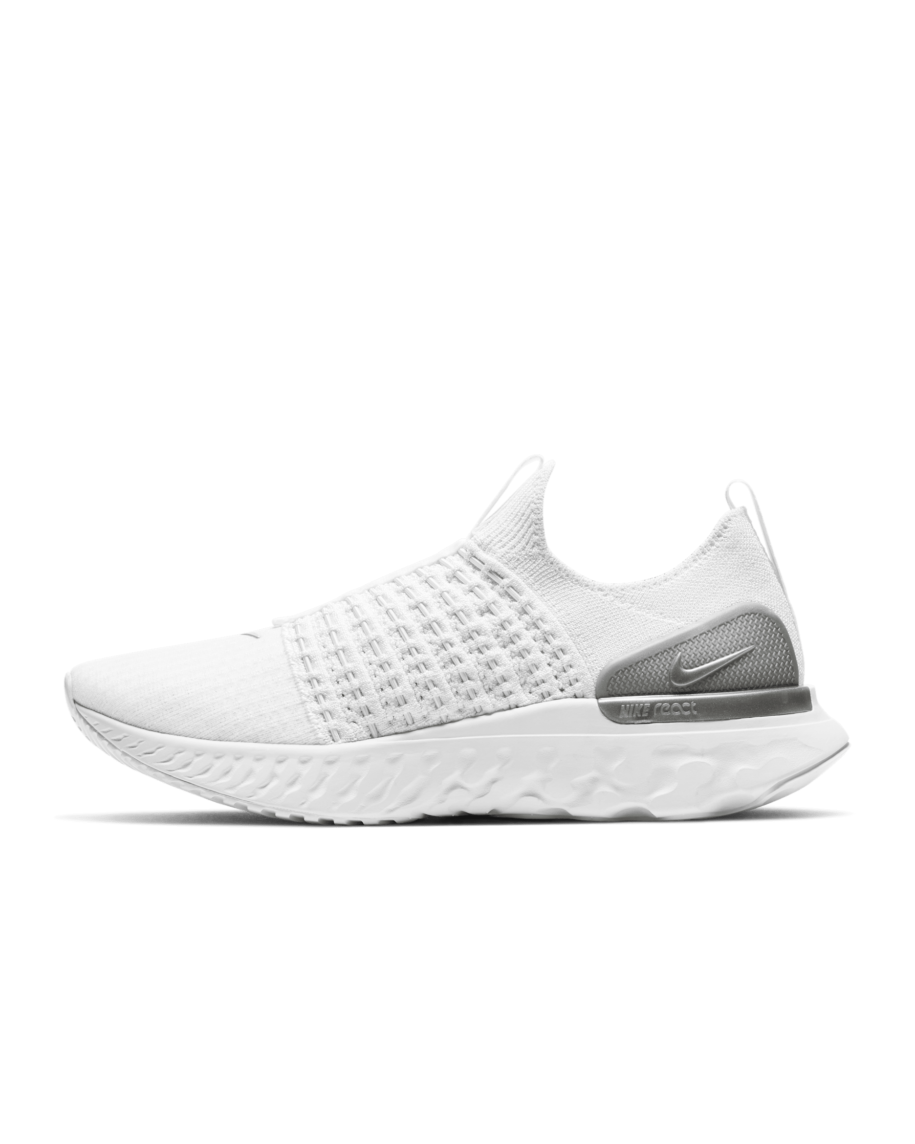 Nike Phantom Run 2 Women's Road Running Shoes - True White/White/Pure Platinum/Metallic Silver