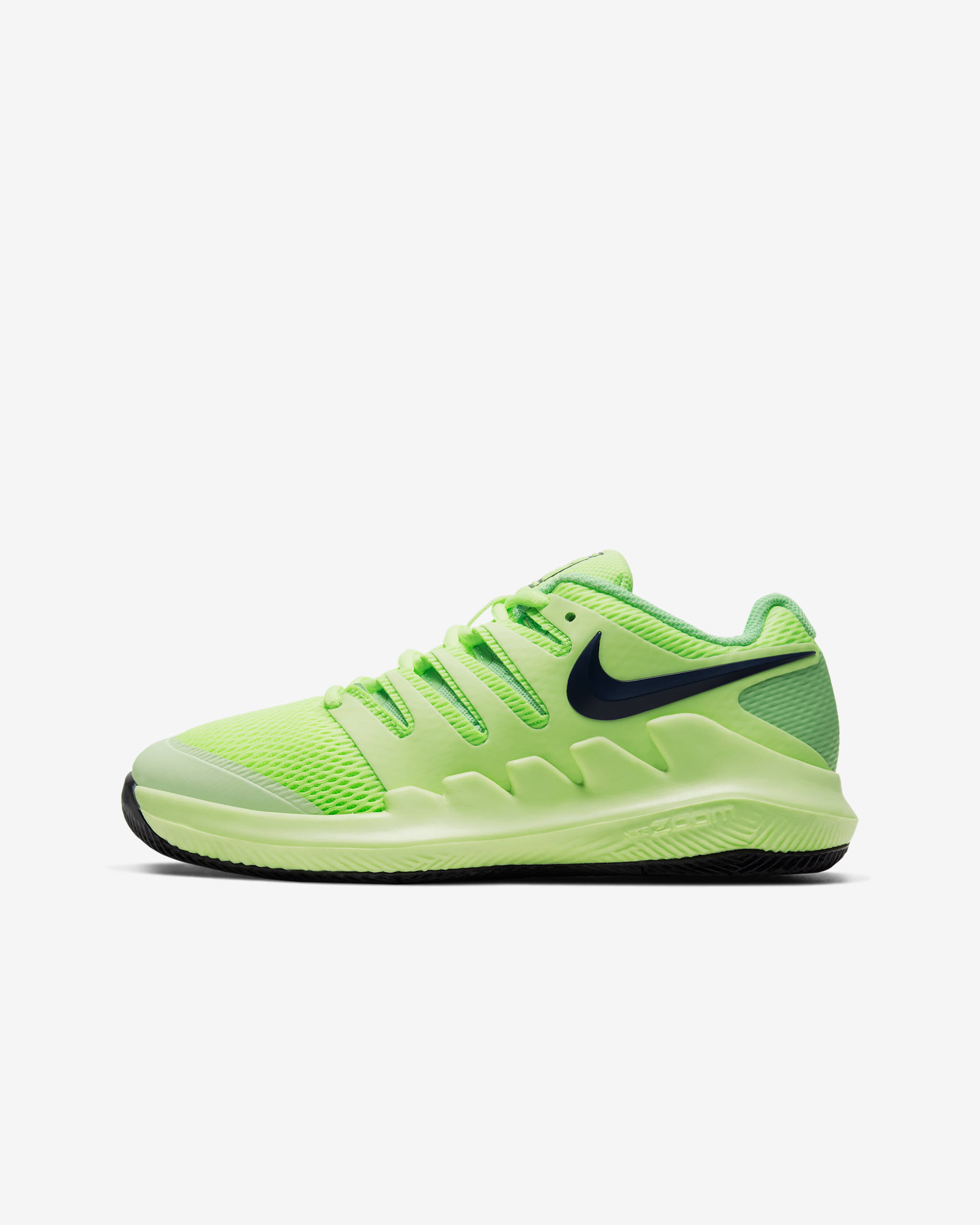 NikeCourt Jr. Vapor X Little/Big Kids' Tennis Shoes - Ghost Green/Barely Volt/Aphid Green/Blackened Blue