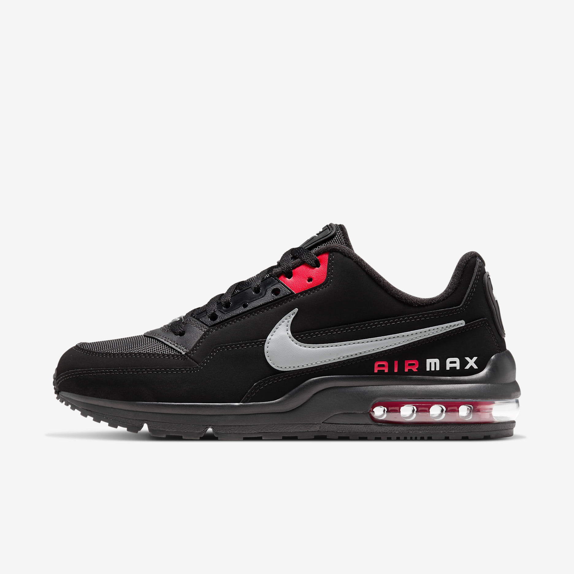Buty męskie Nike Air Max LTD 3 - Czerń/University Red/Light Smoke Grey
