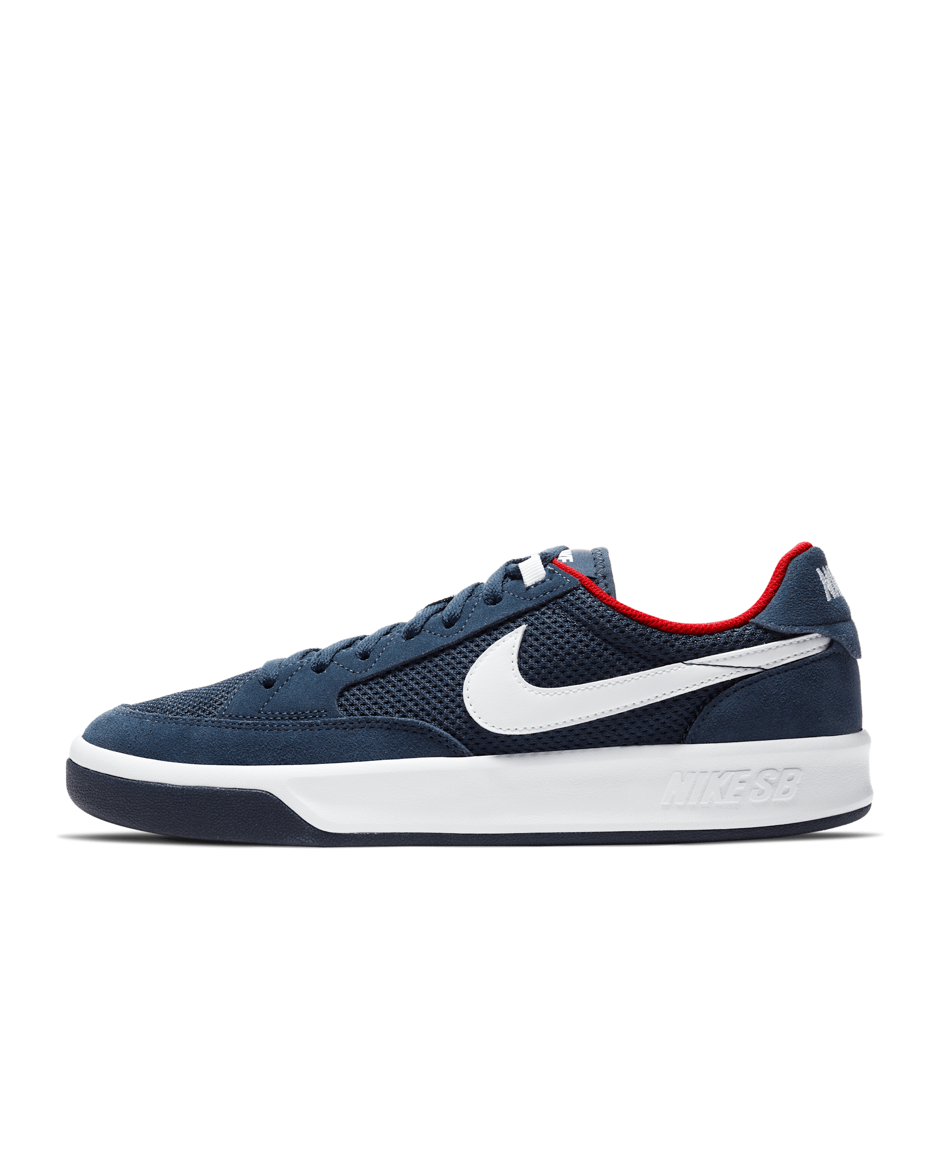 Nike SB Adversary Skate Shoe - Midnight Navy/Midnight Navy/University Red/White