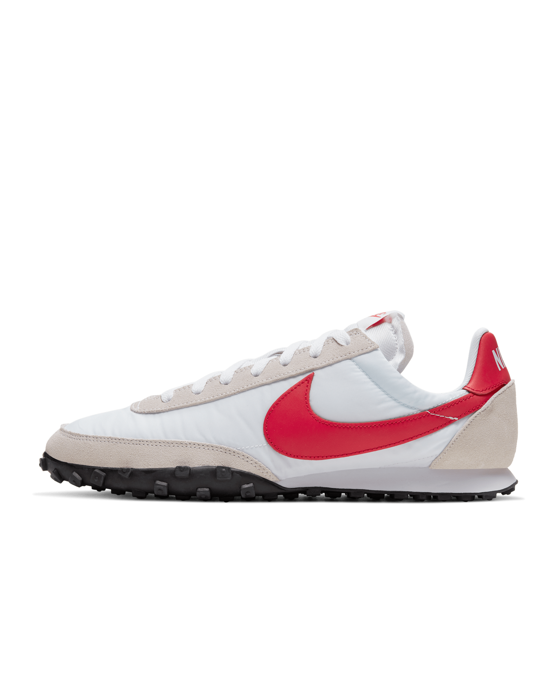 Nike Waffle Racer Men's Shoes - White/Platinum Tint/White/University Red