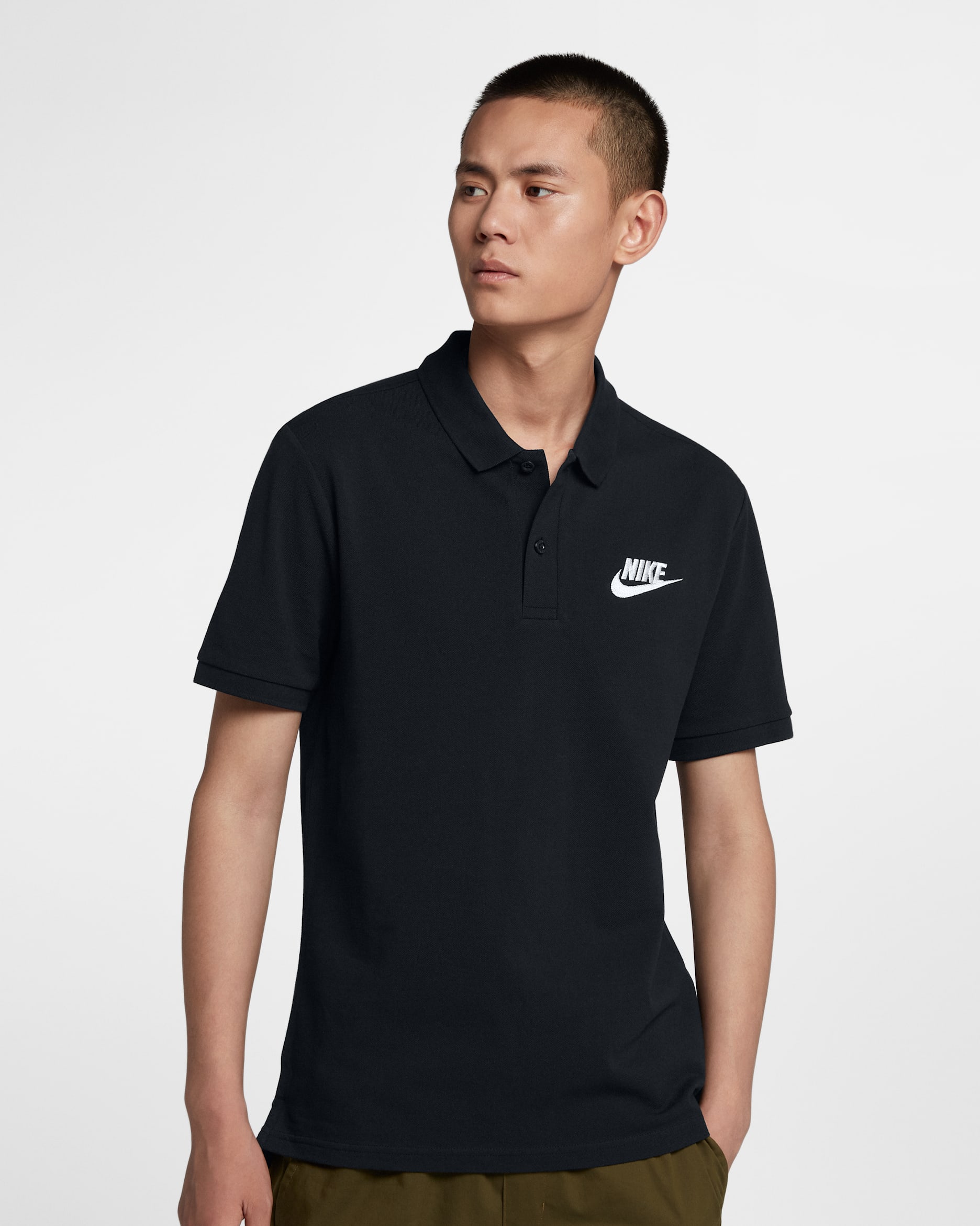 Nike Sportswear Men's Polo - Black/White