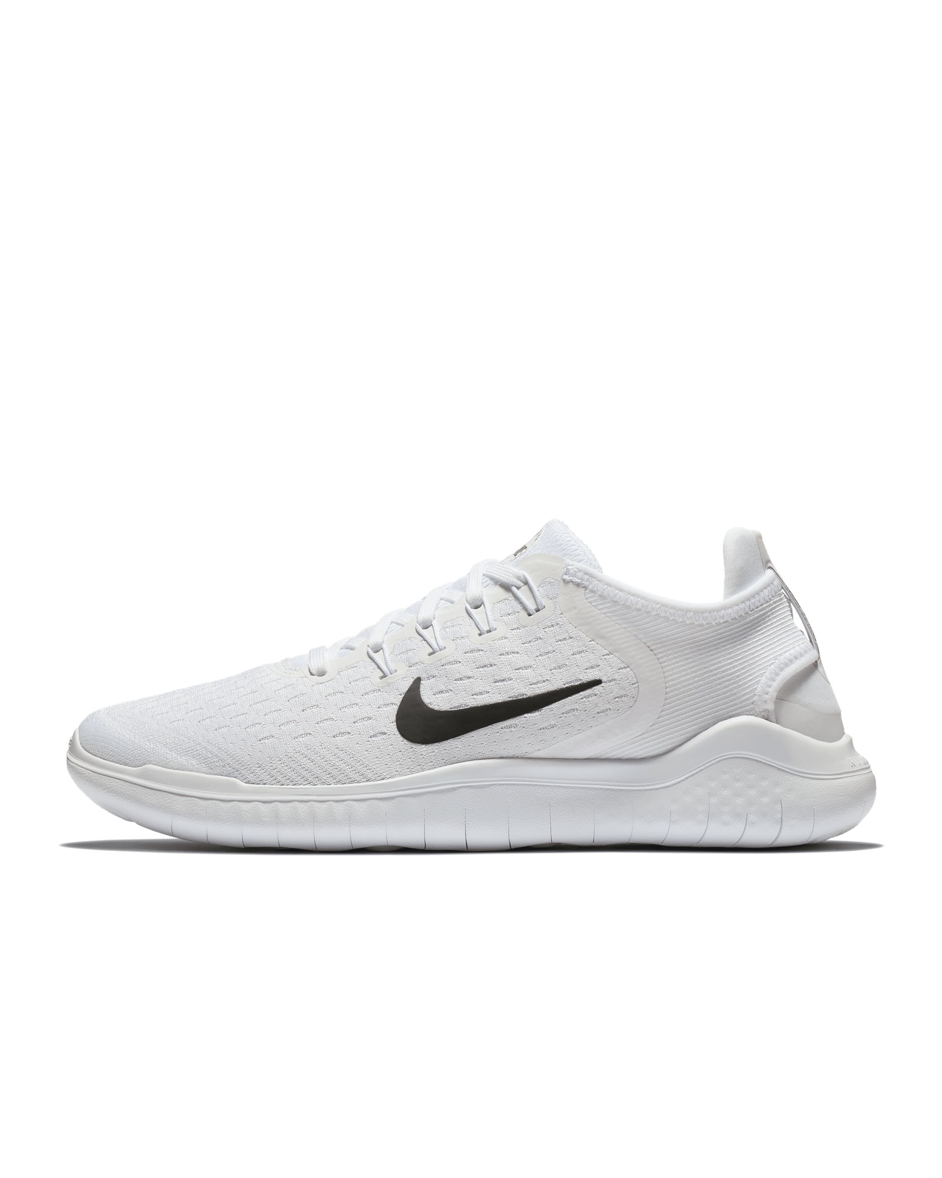Nike Free RN 2018 Women's Running Shoes - White/Black