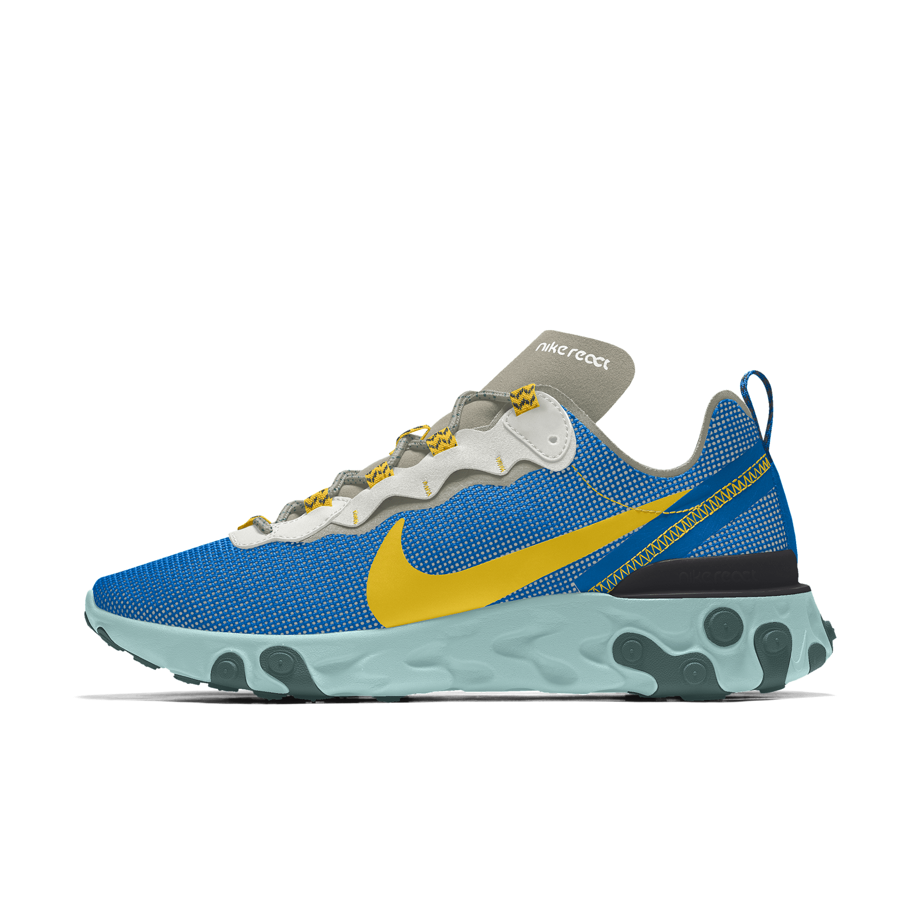 Nike React Element 55 Premium By You Custom Men's Shoe - Multi-Colour/Multi-Colour/Multi-Colour