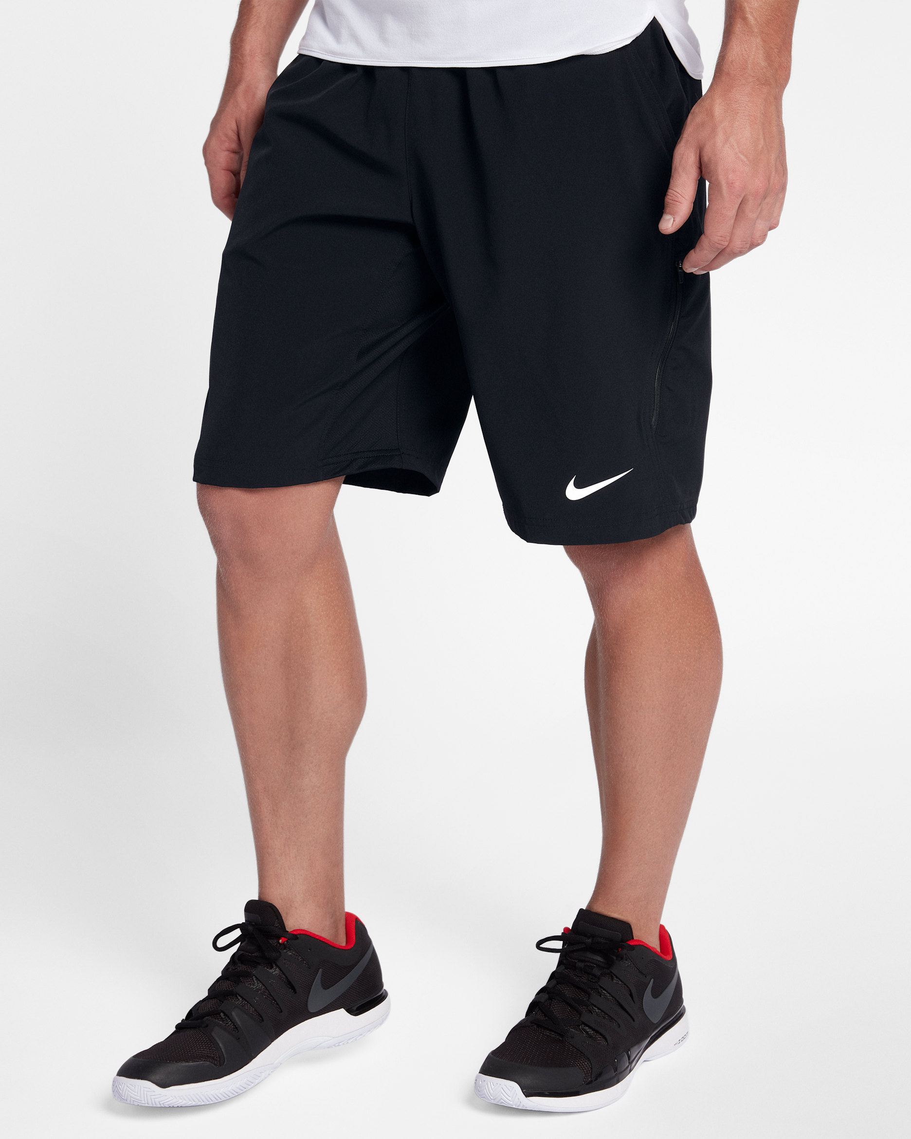 Shorts de tenis de 28 cm para hombre NikeCourt Flex - Negro/Blanco