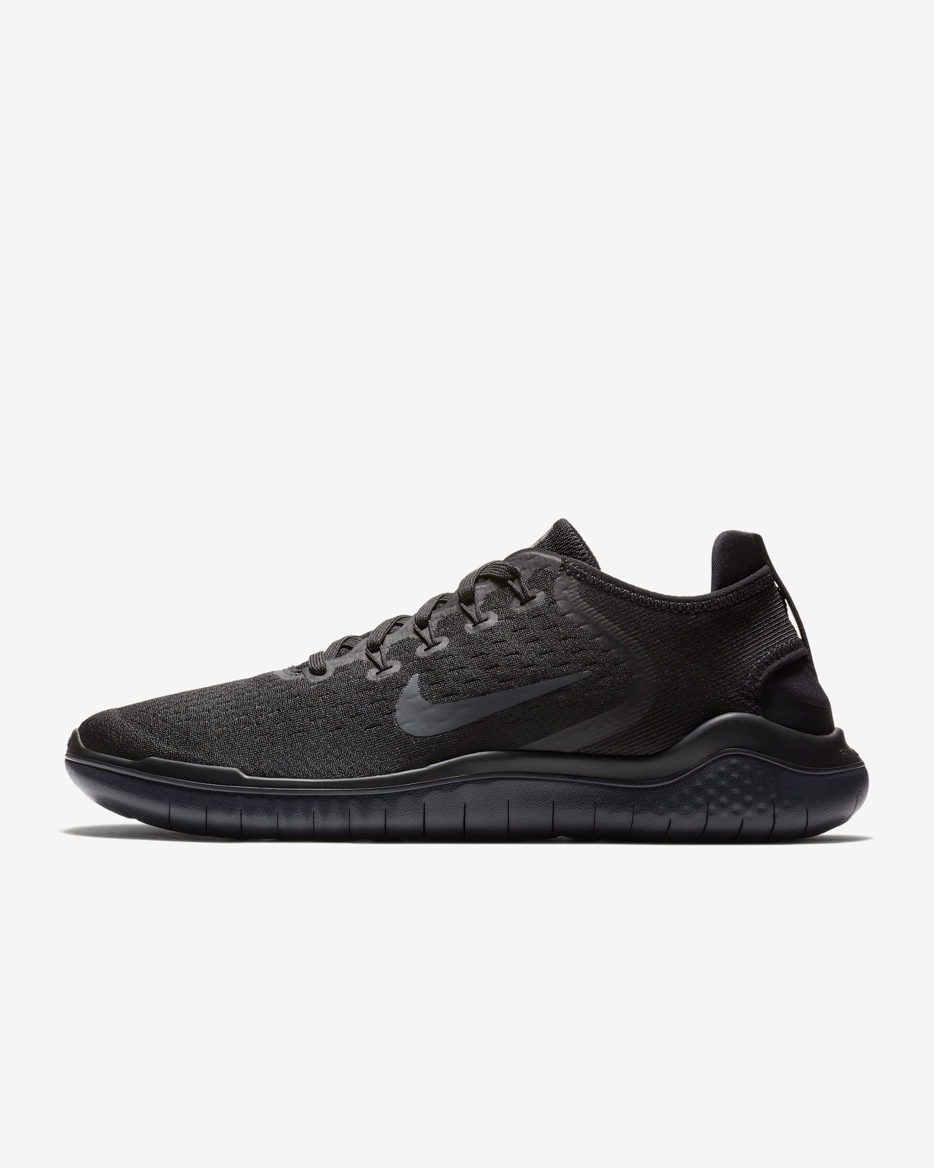 Tenis de correr en carretera para hombre Nike Free Run 2018 - Negro/Antracita