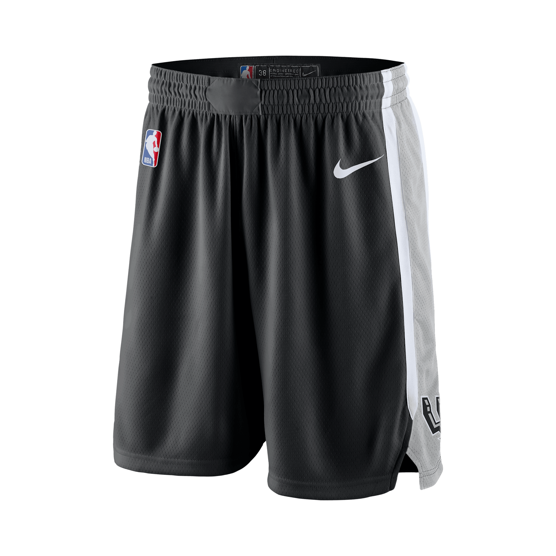 San Antonio Spurs Icon Edition Men's Nike NBA Swingman Shorts - Black/White