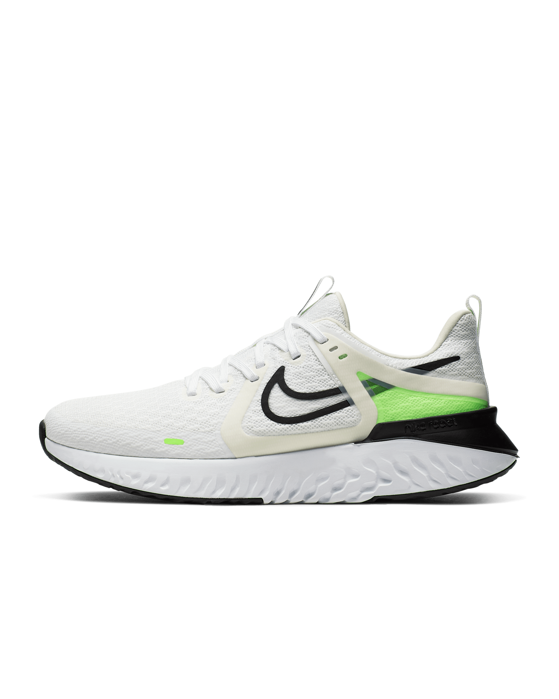 Chaussure de running Nike Legend React 2 pour Homme - Blanc/Volt/Phantom/Noir
