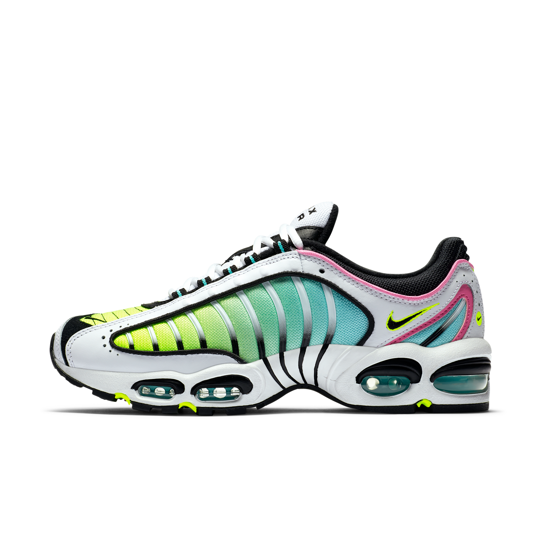 Chaussure Nike Air Max Tailwind IV pour Homme - Blanc/China Rose/Aurora Green/Noir