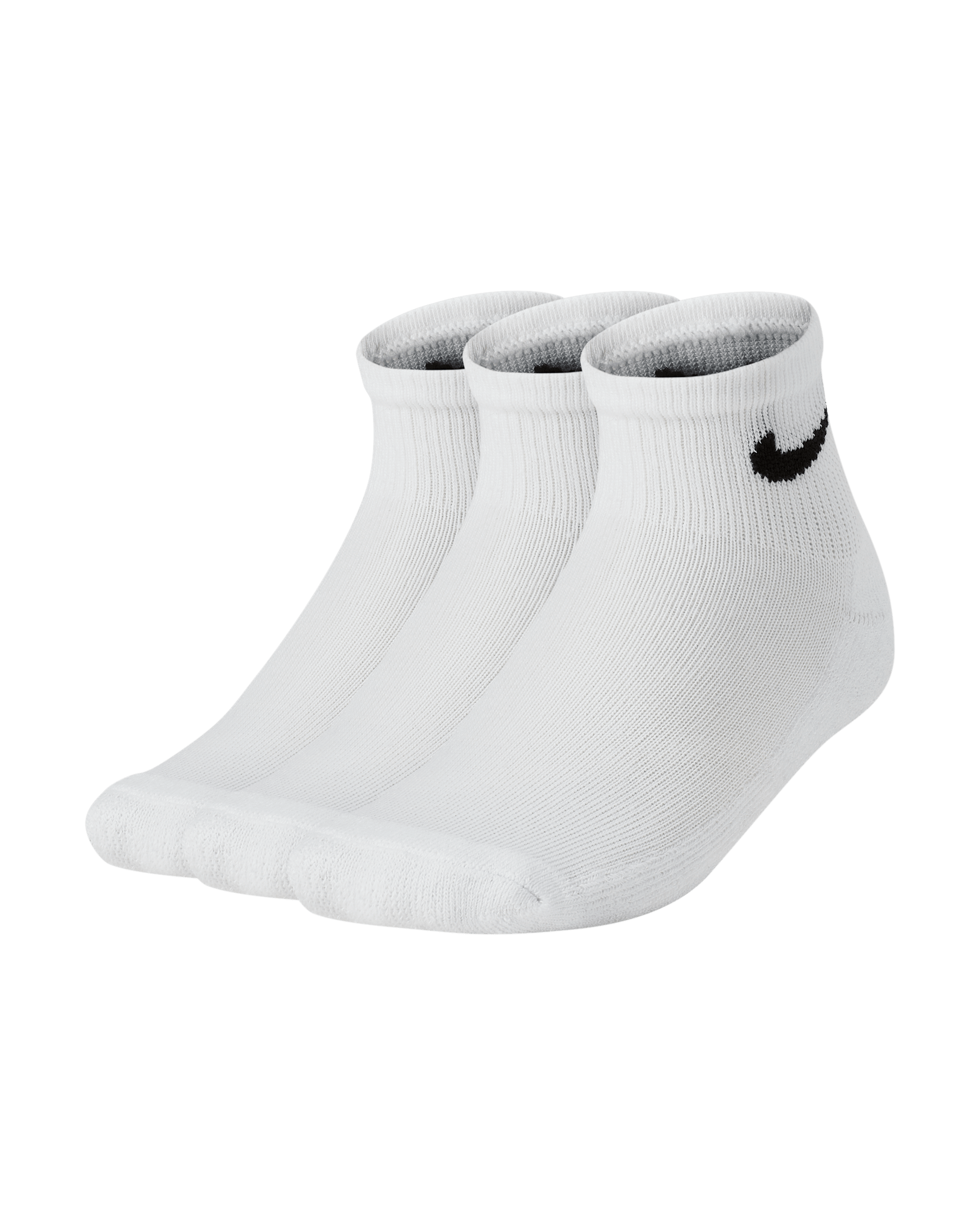 Nike Basics Younger Kids' Ankle Socks (3 Pairs) - White
